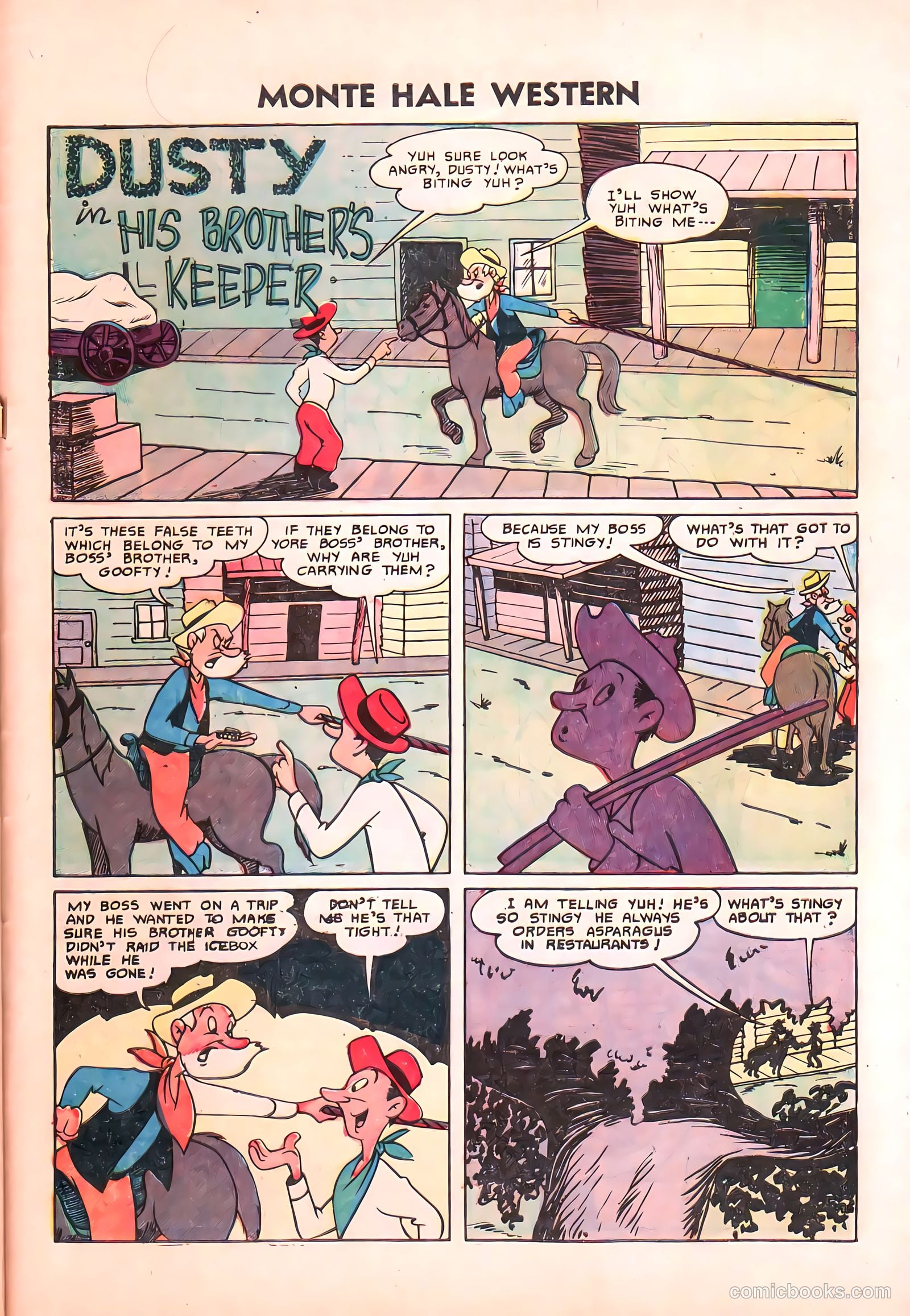 Monte Hale Western #87 (1955) — page 32 of 37