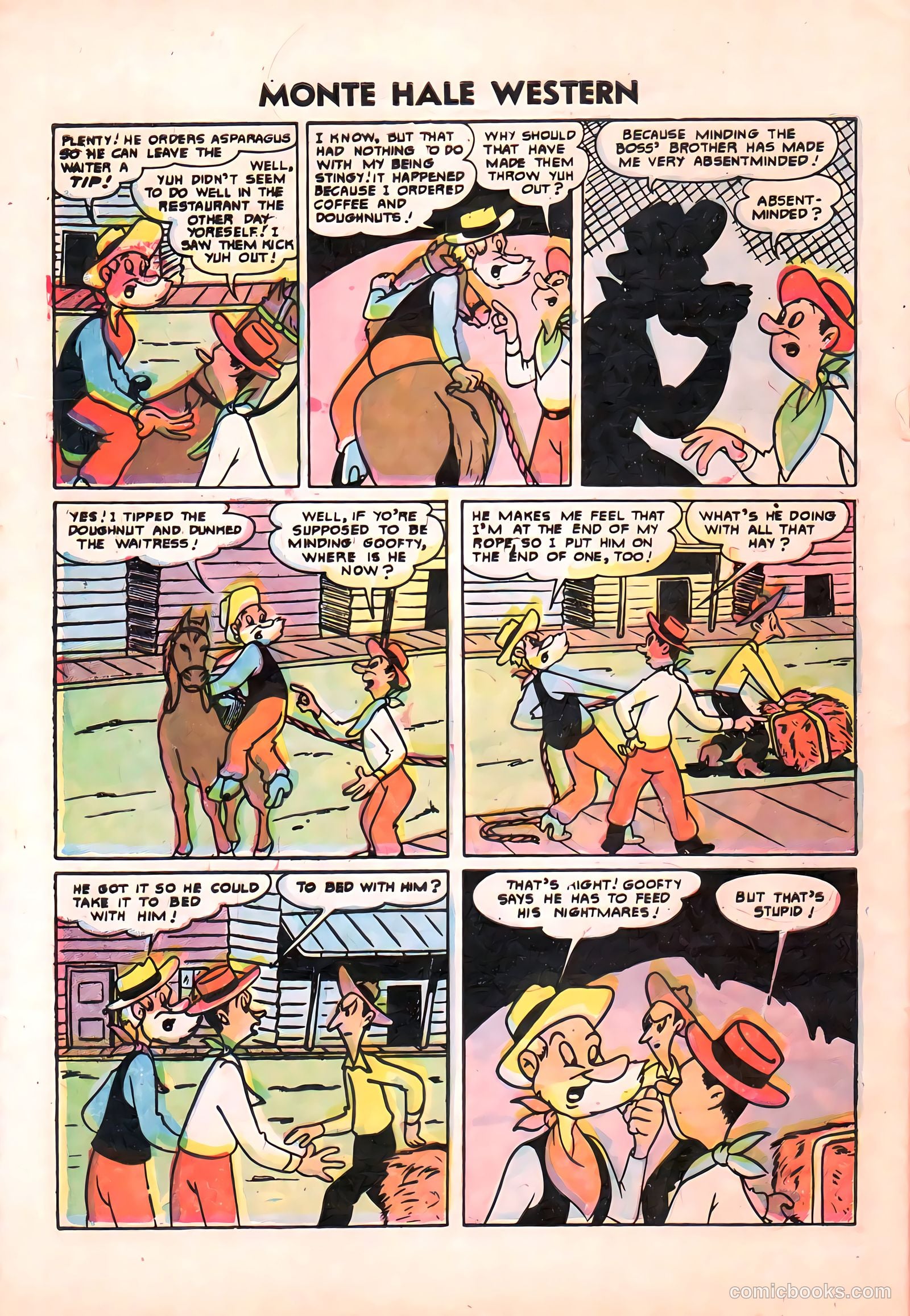 Monte Hale Western #87 (1955) — page 33 of 37