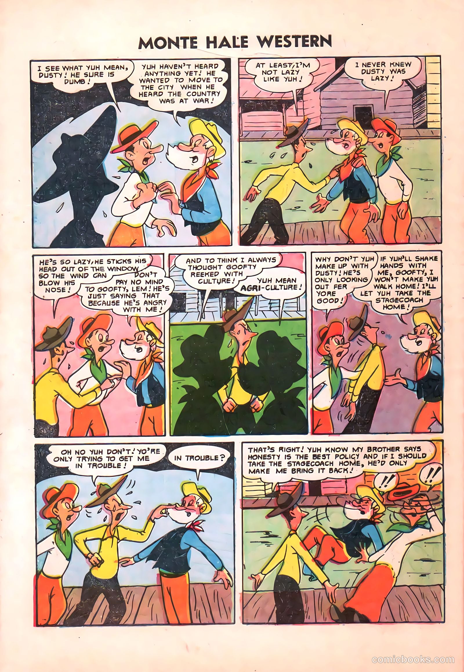 Monte Hale Western #87 (1955) — page 35 of 37