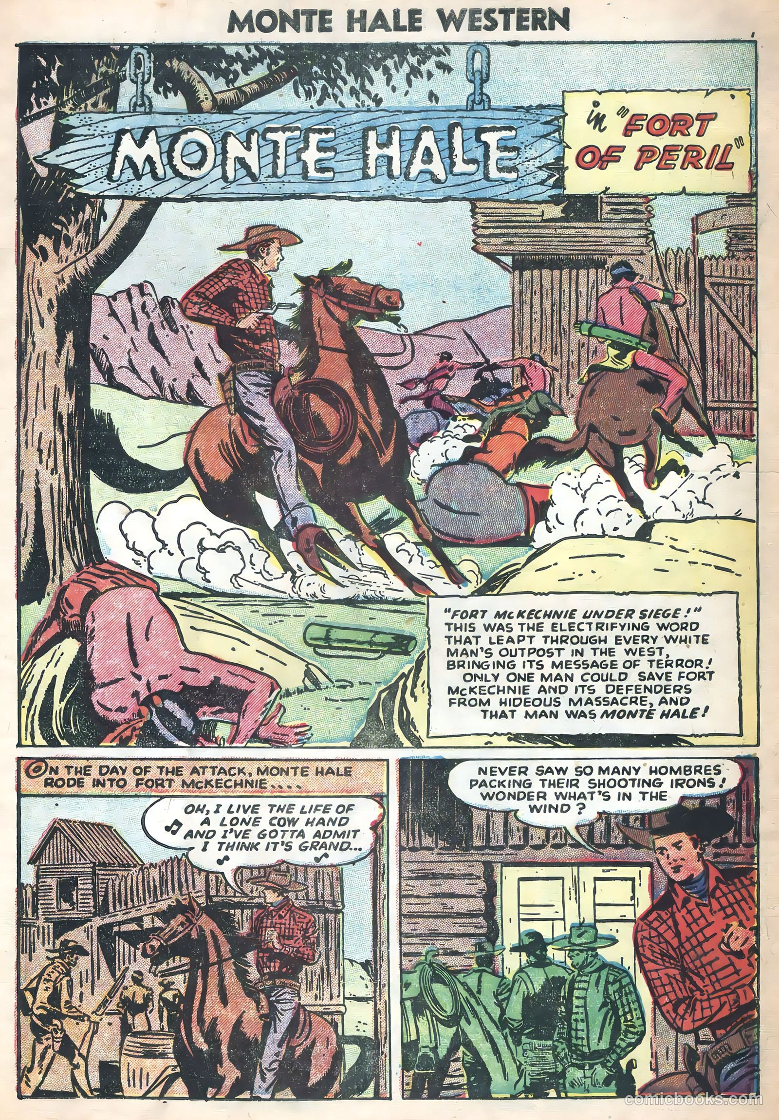 Monte Hale Western #88 (1956) — page 3 of 36