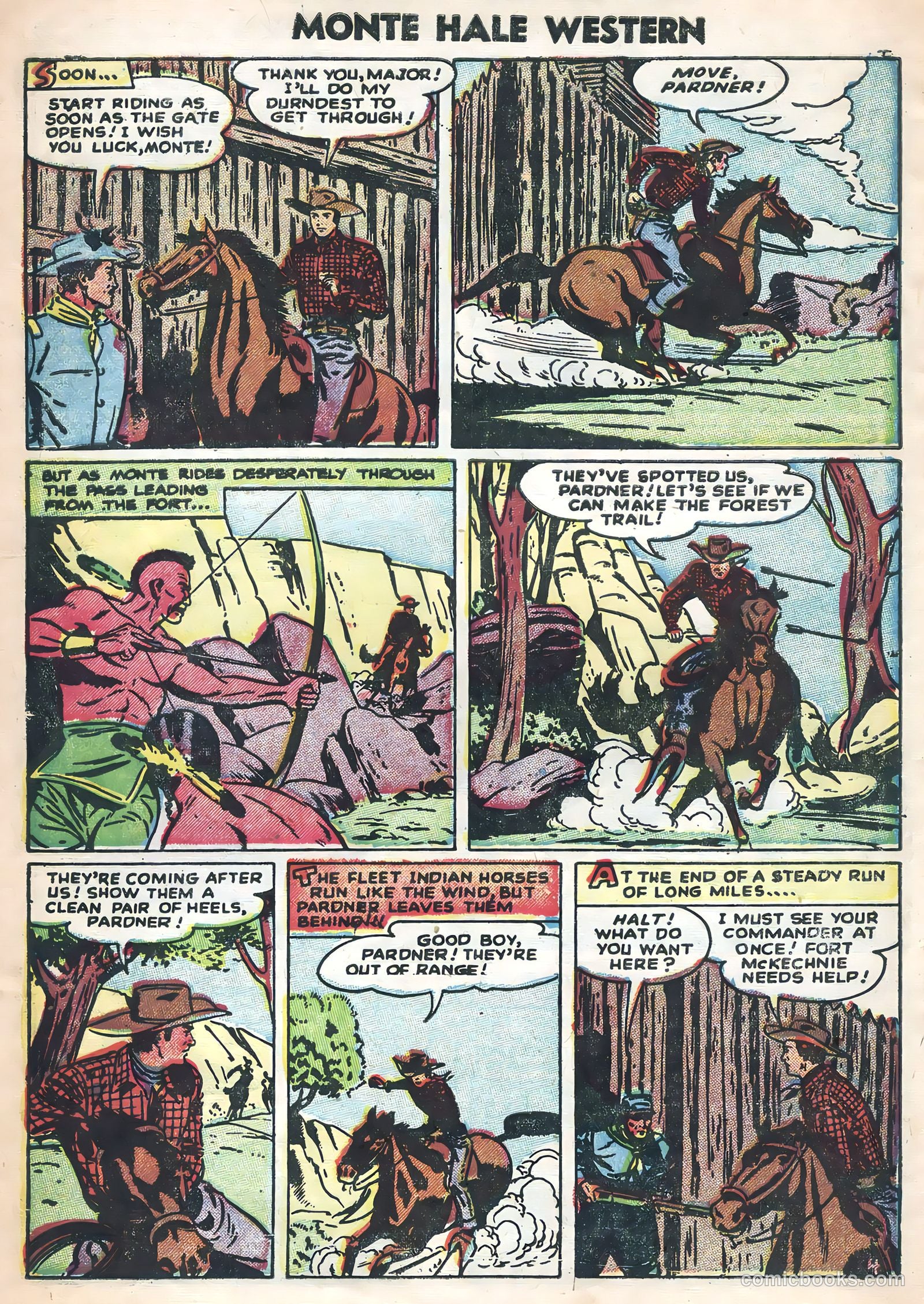 Monte Hale Western #88 (1956) — page 6 of 36