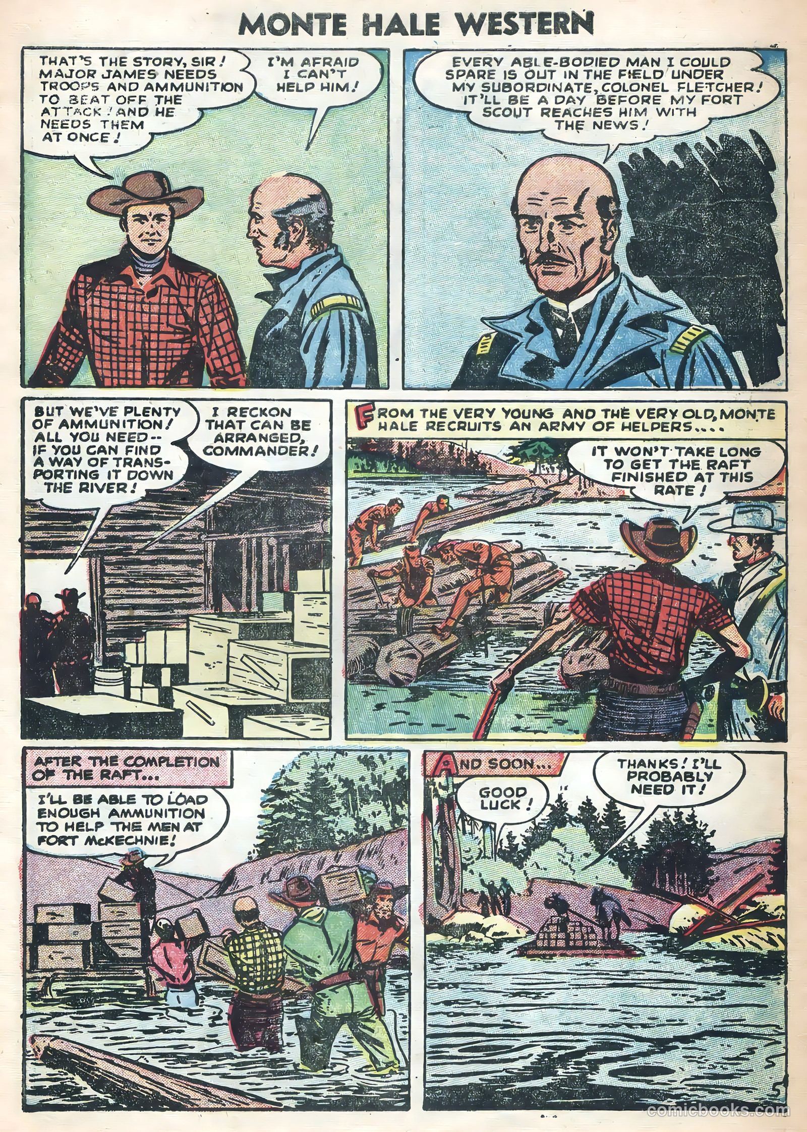 Monte Hale Western #88 (1956) — page 7 of 36