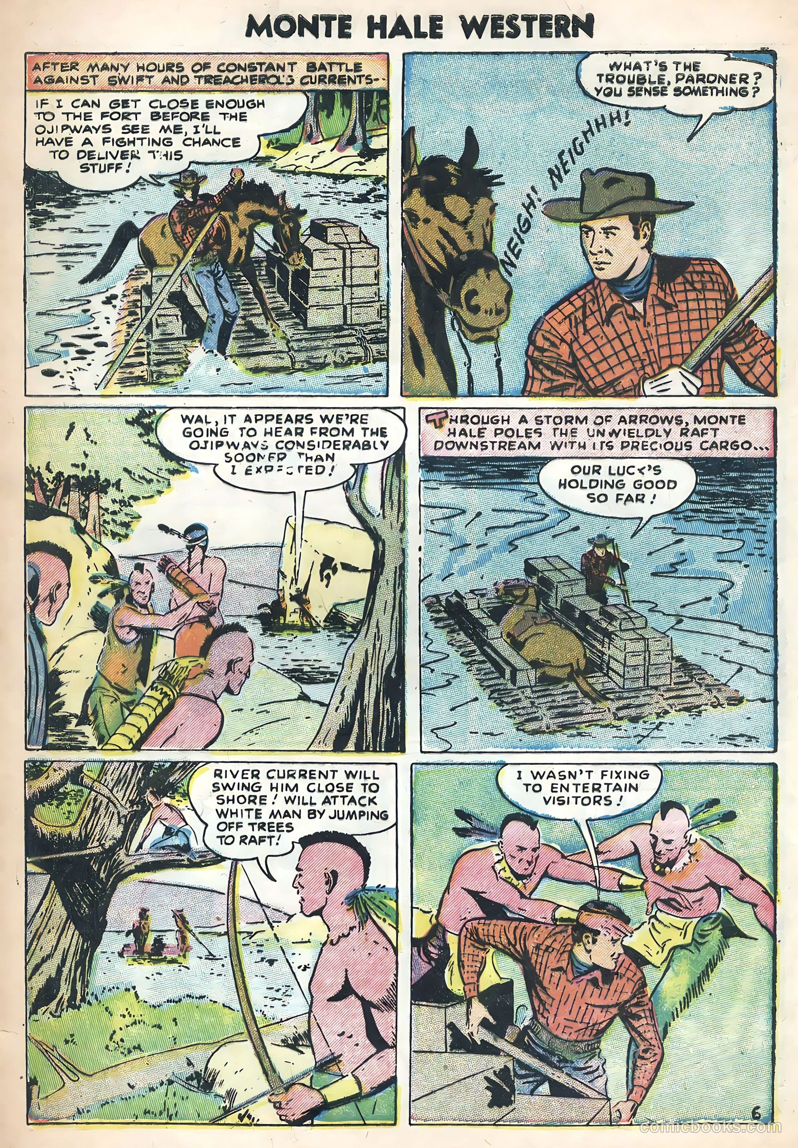 Monte Hale Western #88 (1956) — page 8 of 36