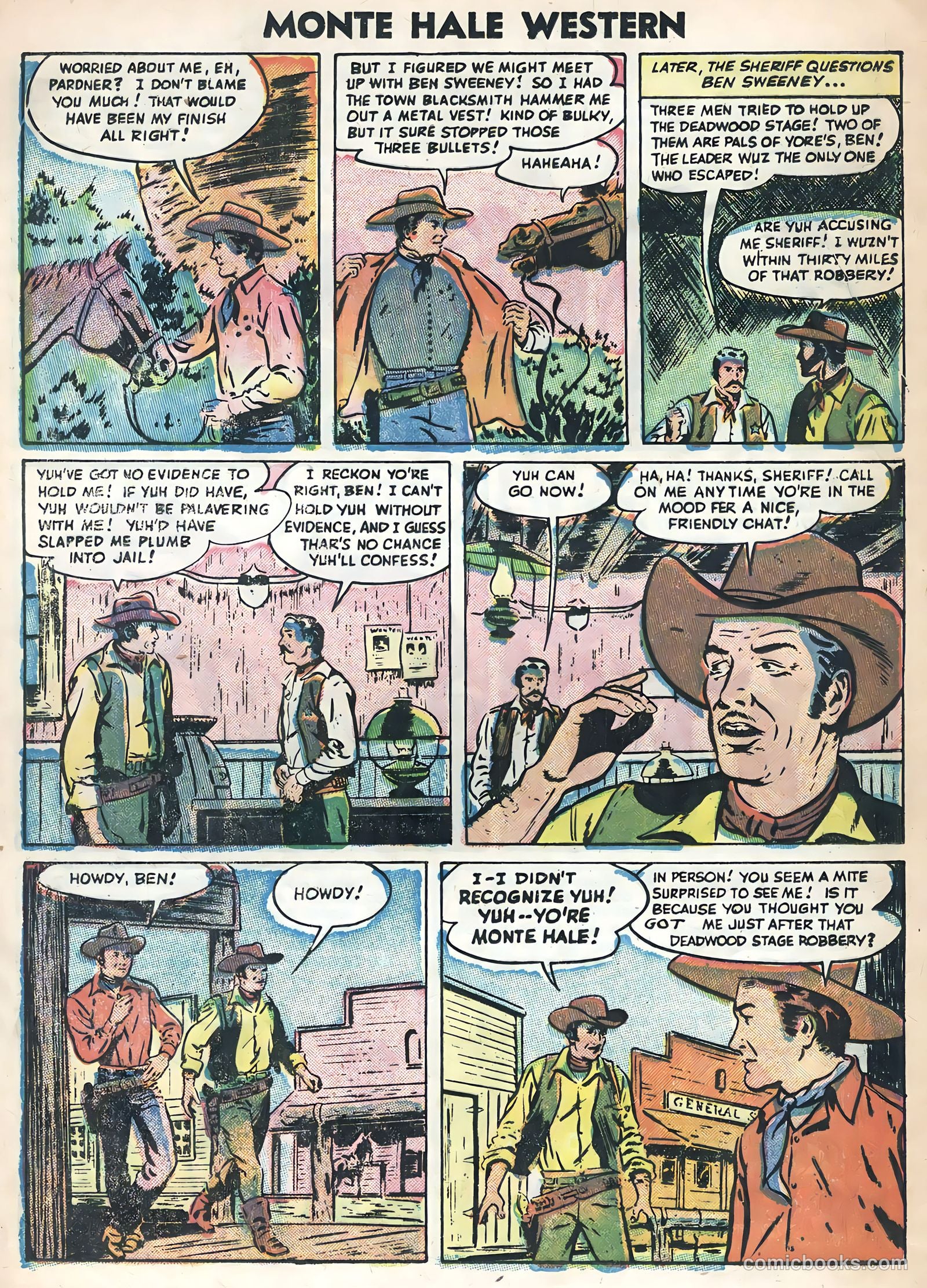 Monte Hale Western #88 (1956) — page 17 of 36