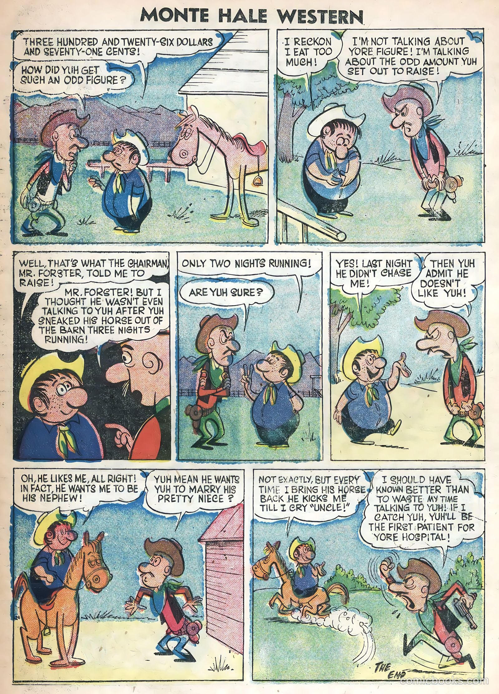 Monte Hale Western #88 (1956) — page 20 of 36
