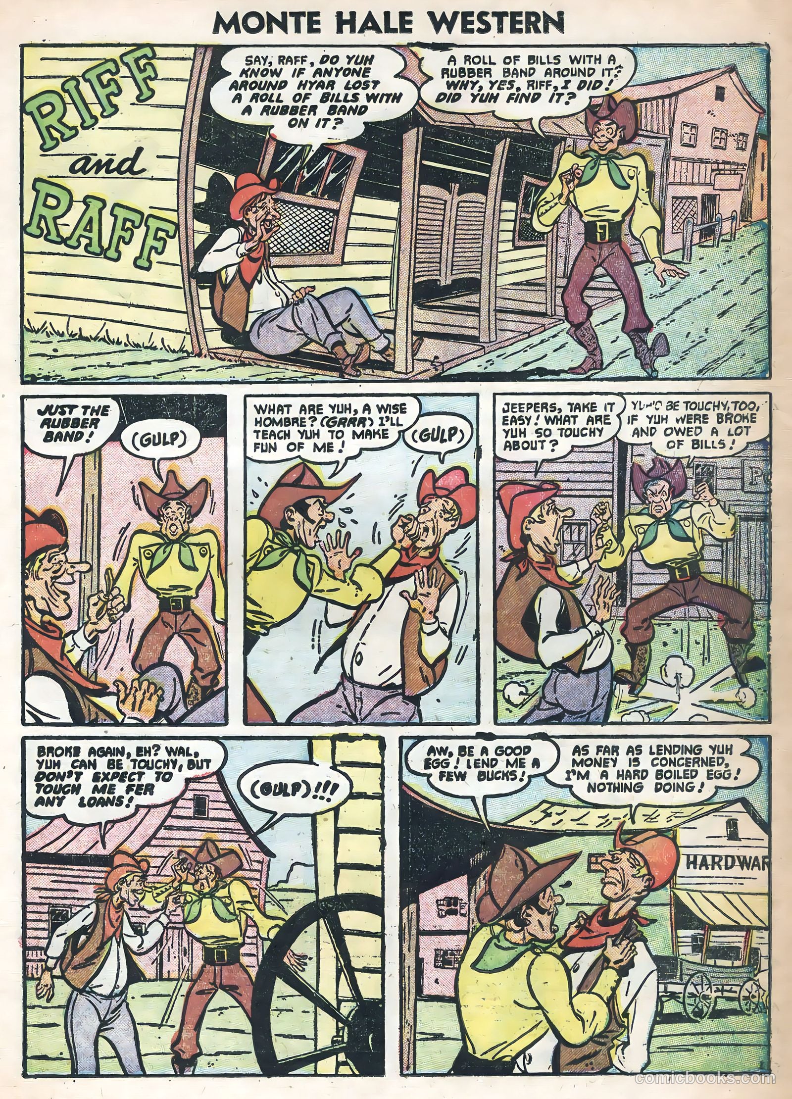 Monte Hale Western #88 (1956) — page 23 of 36