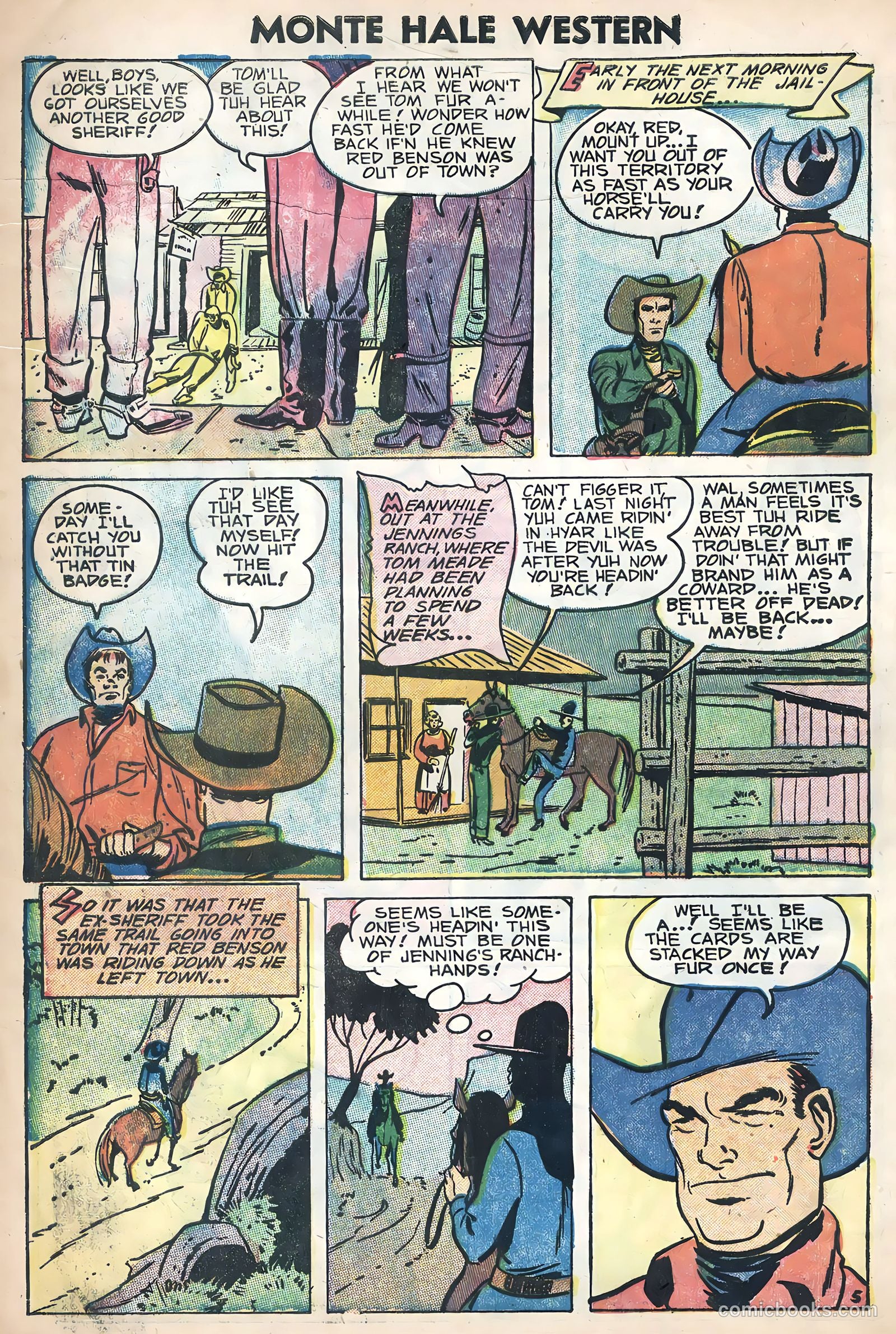 Monte Hale Western #88 (1956) — page 32 of 36