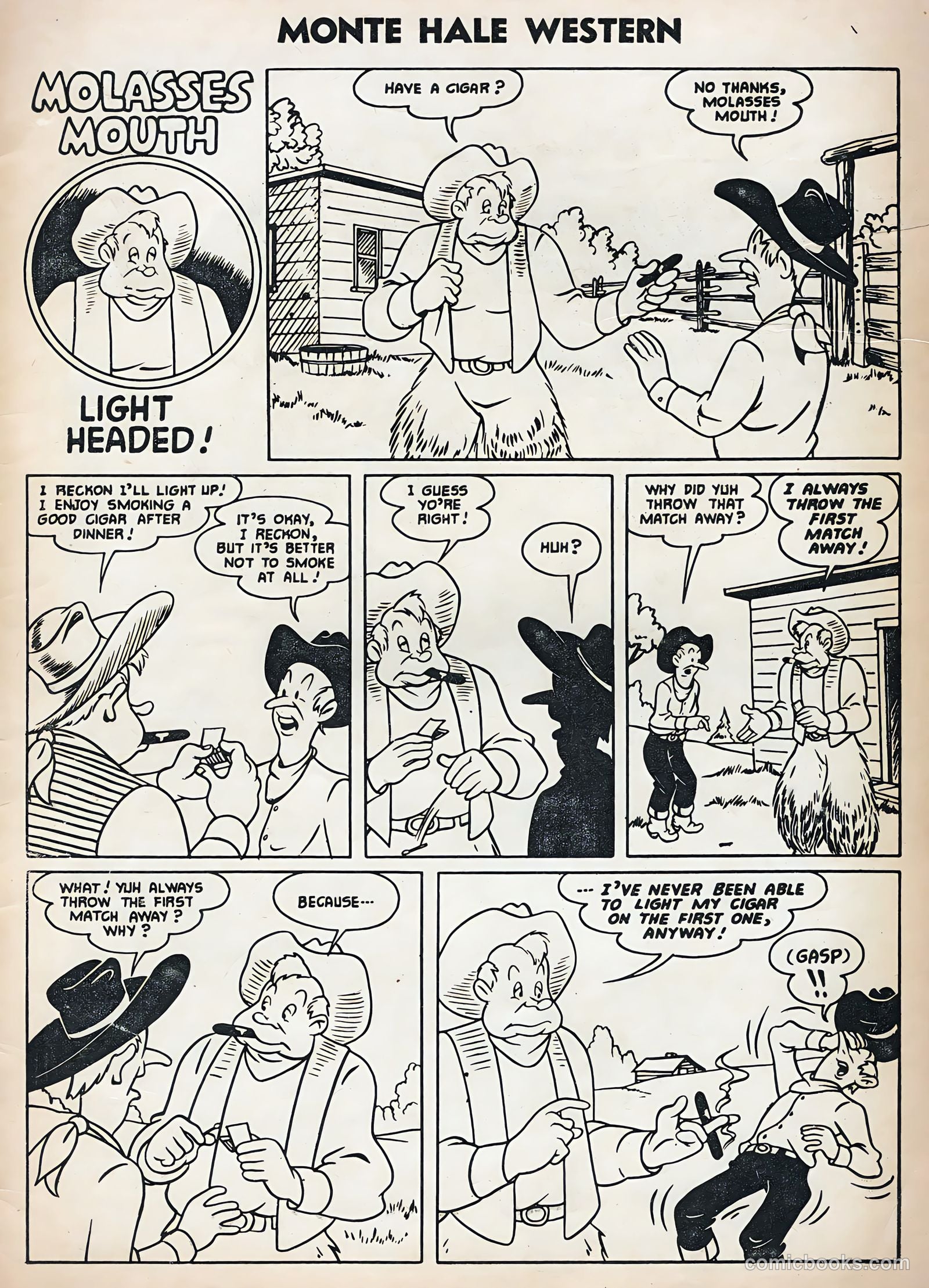 Monte Hale Western #88 (1956) — page 35 of 36