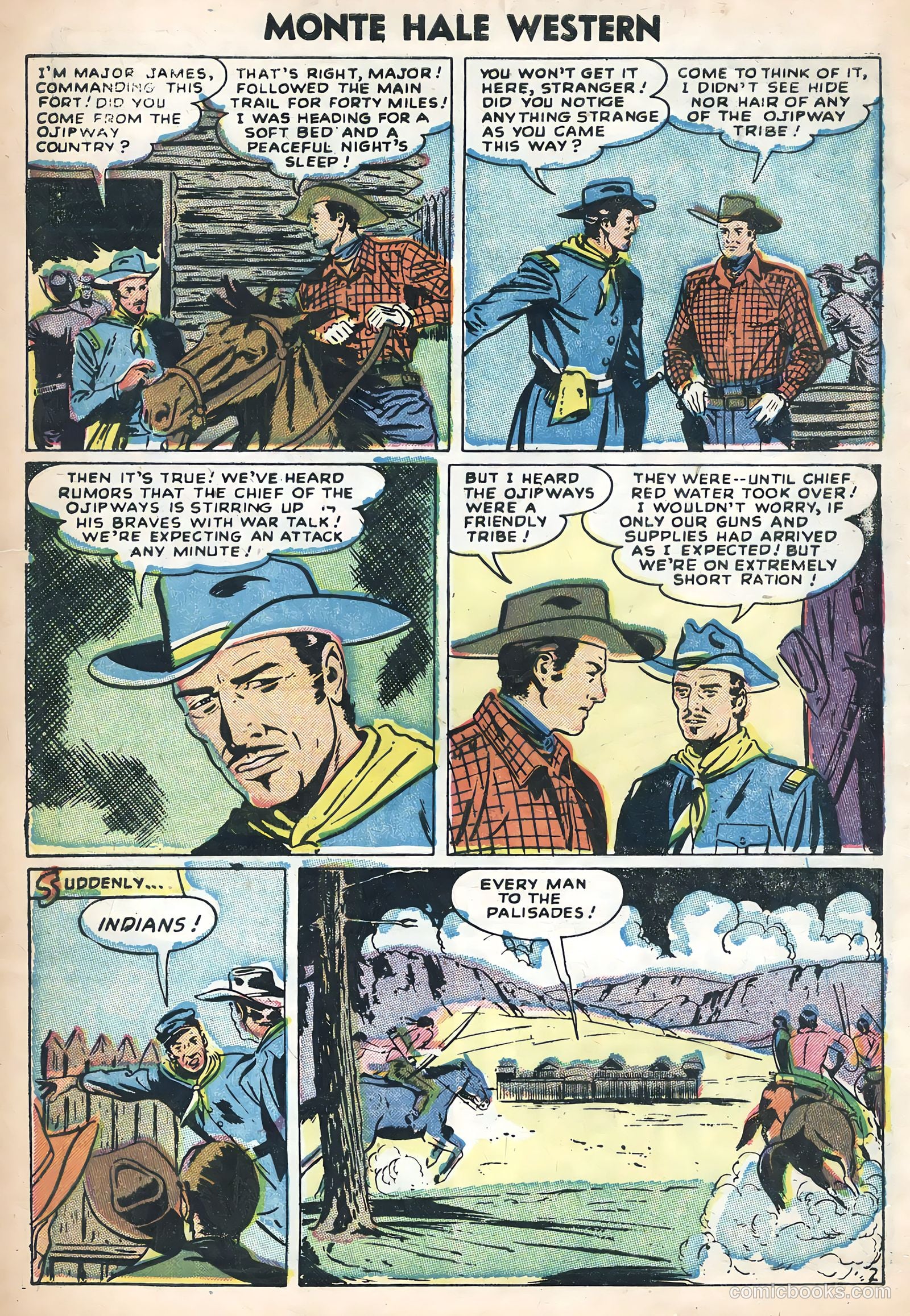 Monte Hale Western #88 (1956) — page 4 of 36