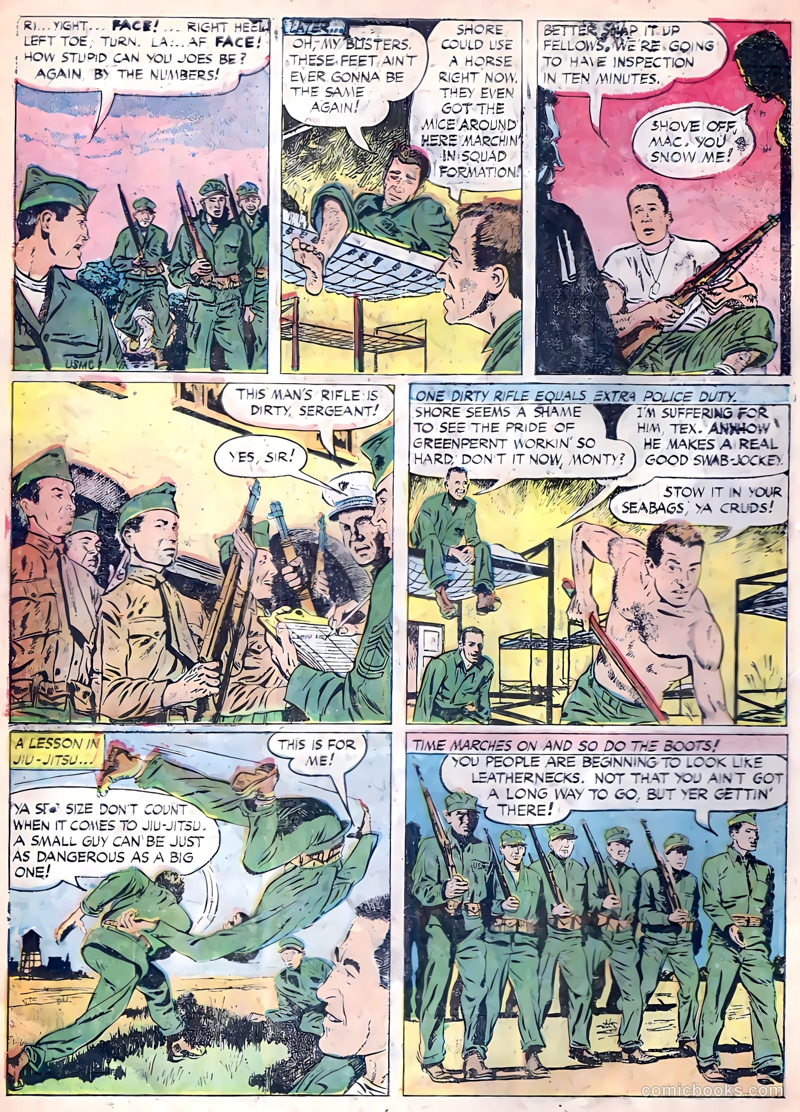 Monty Hall of the U.S. Marines #1 (1951) — page 6 of 36