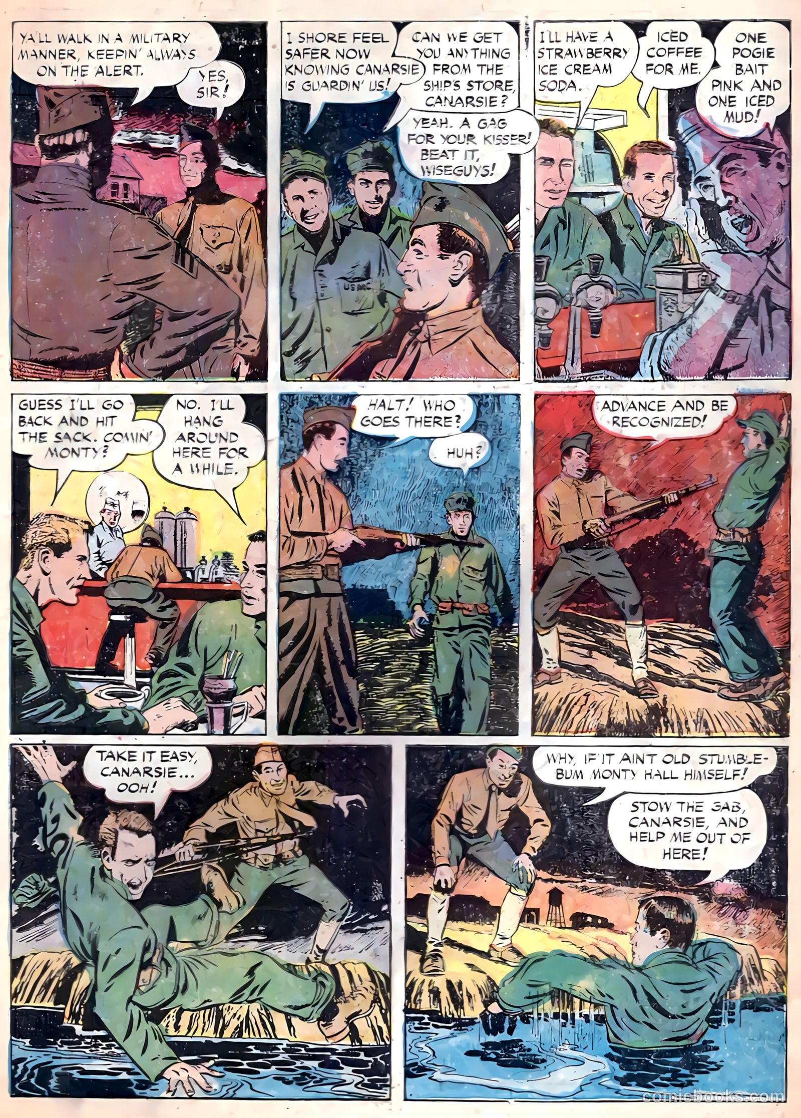 Monty Hall of the U.S. Marines #1 (1951) — page 7 of 36