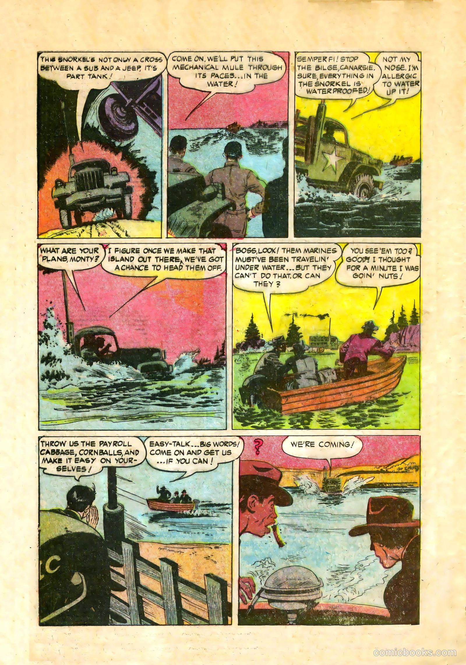 Monty Hall of the U.S. Marines #10 (1953) — page 28 of 36