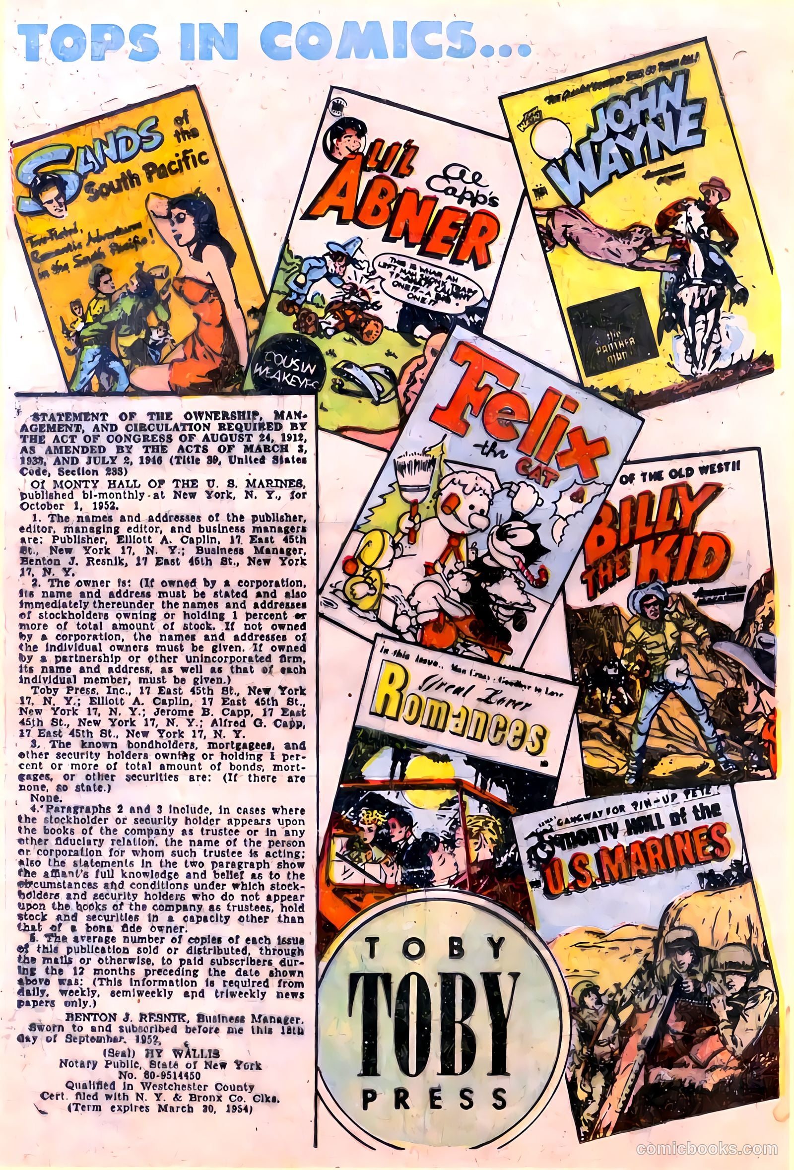 Monty Hall of the U.S. Marines #11 (1953) — page 19 of 33