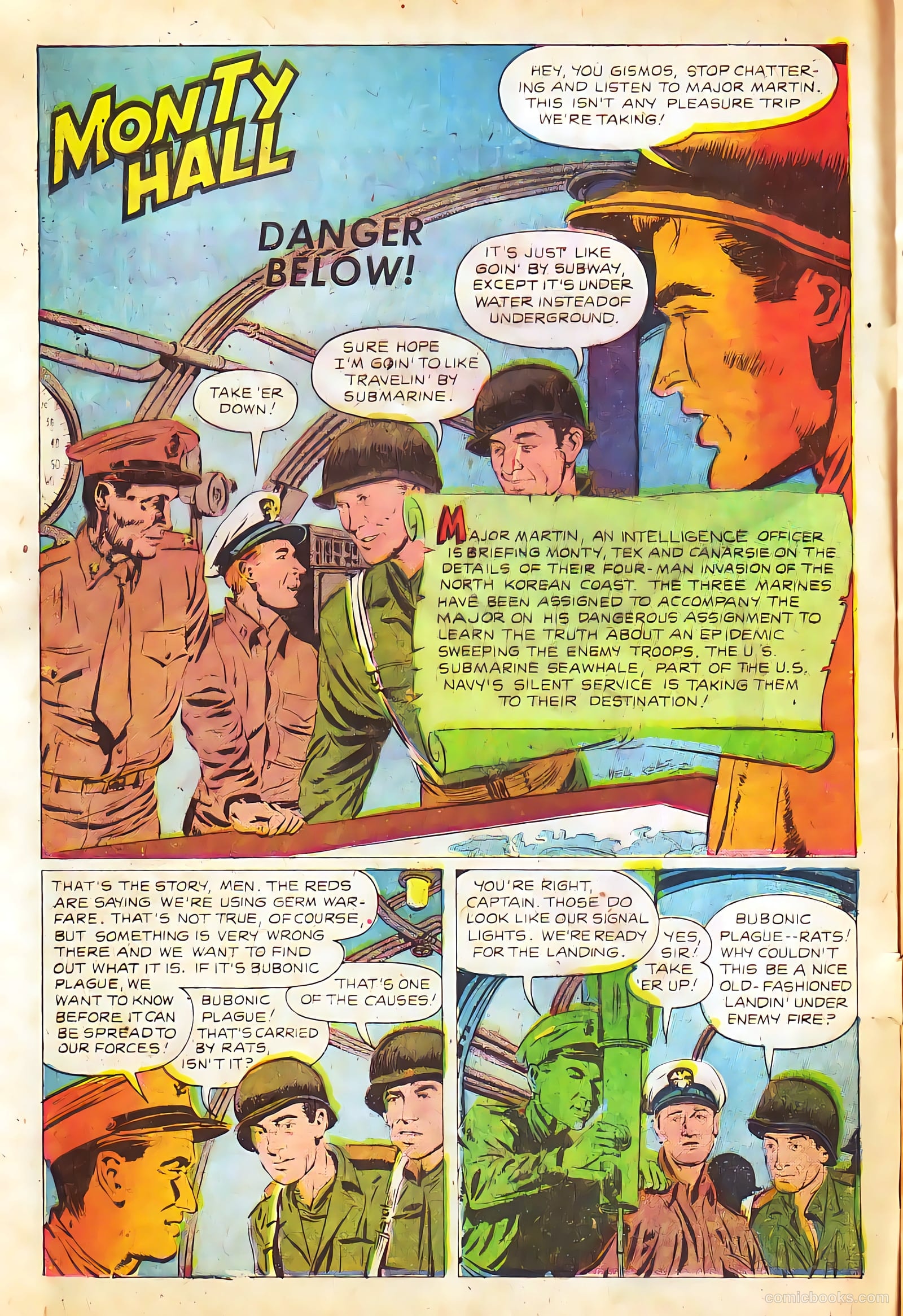 Monty Hall of the U.S. Marines #3 (1951) — page 4 of 36