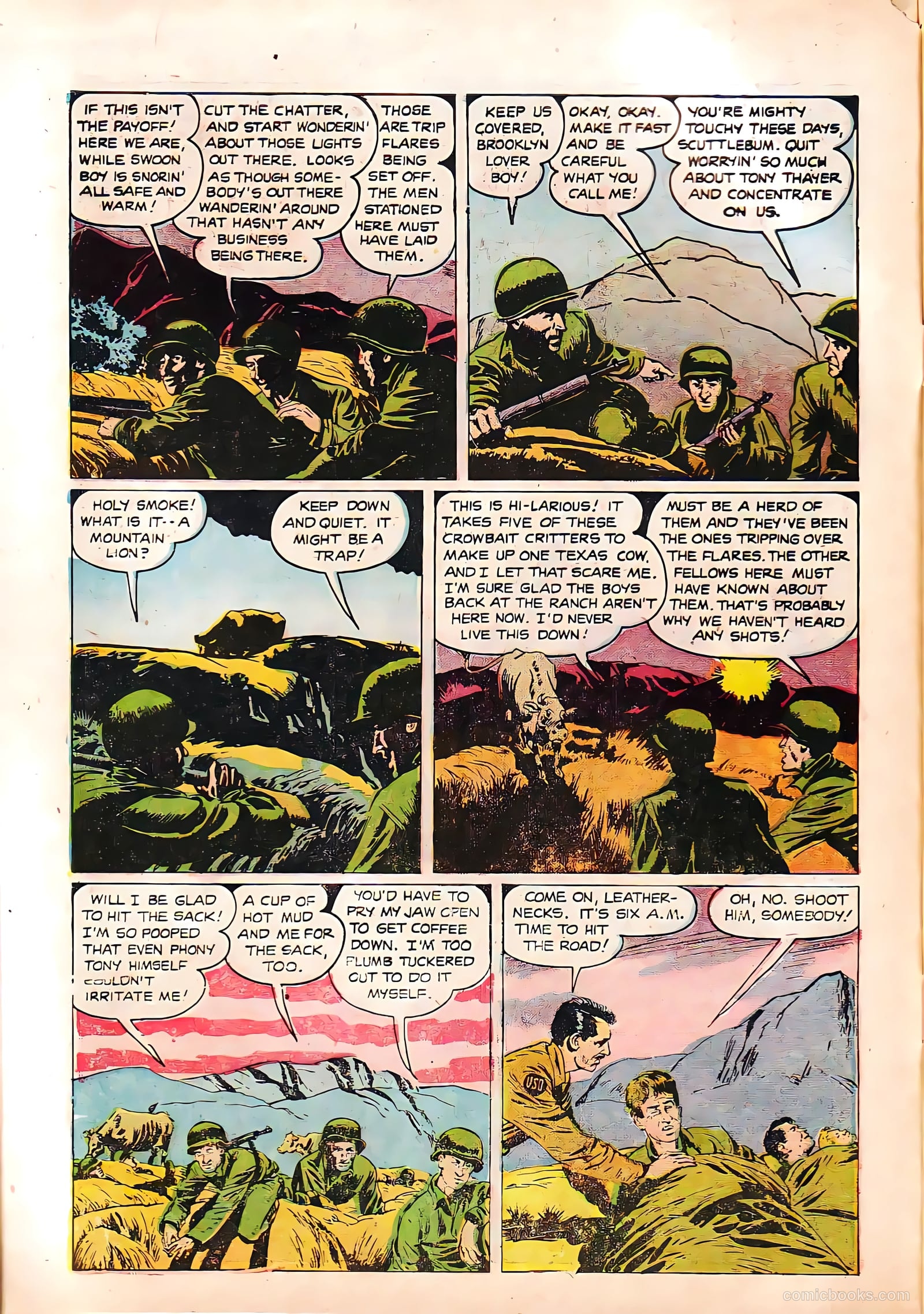 Monty Hall of the U.S. Marines #4 (1952) — page 6 of 36