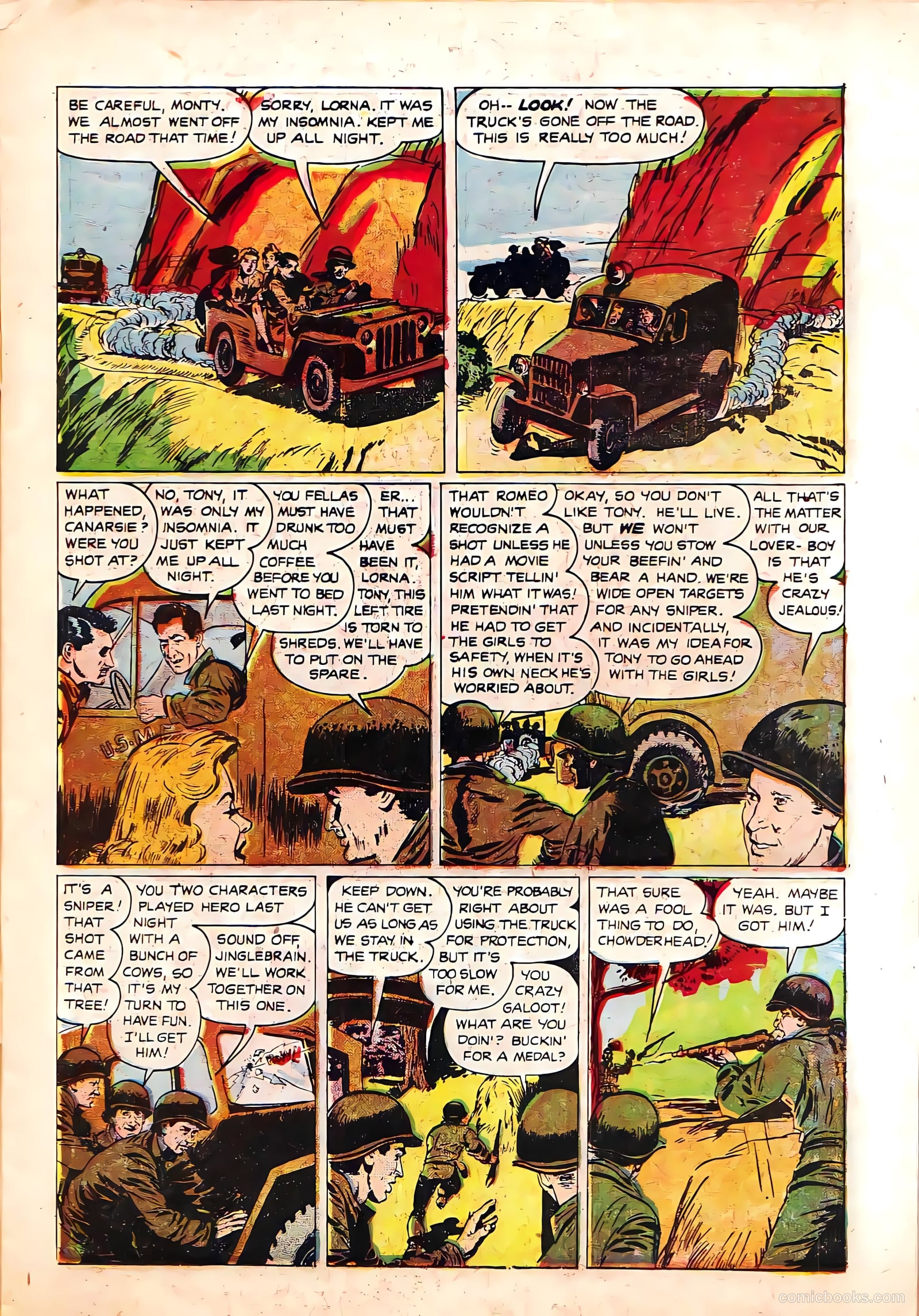 Monty Hall of the U.S. Marines #4 (1952) — page 7 of 36