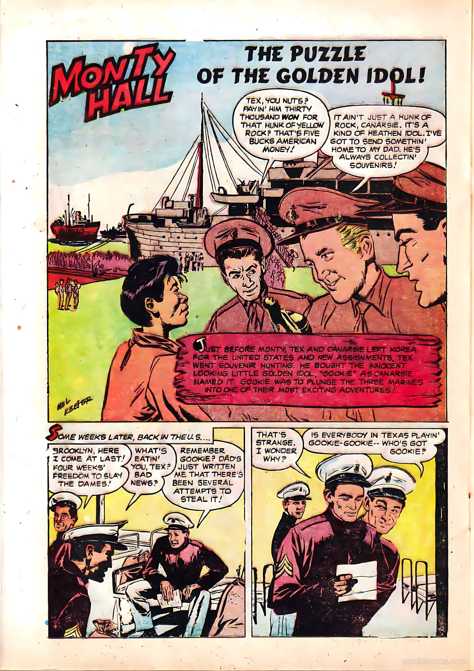 Monty Hall of the U.S. Marines #4 (1952) — page 20 of 36