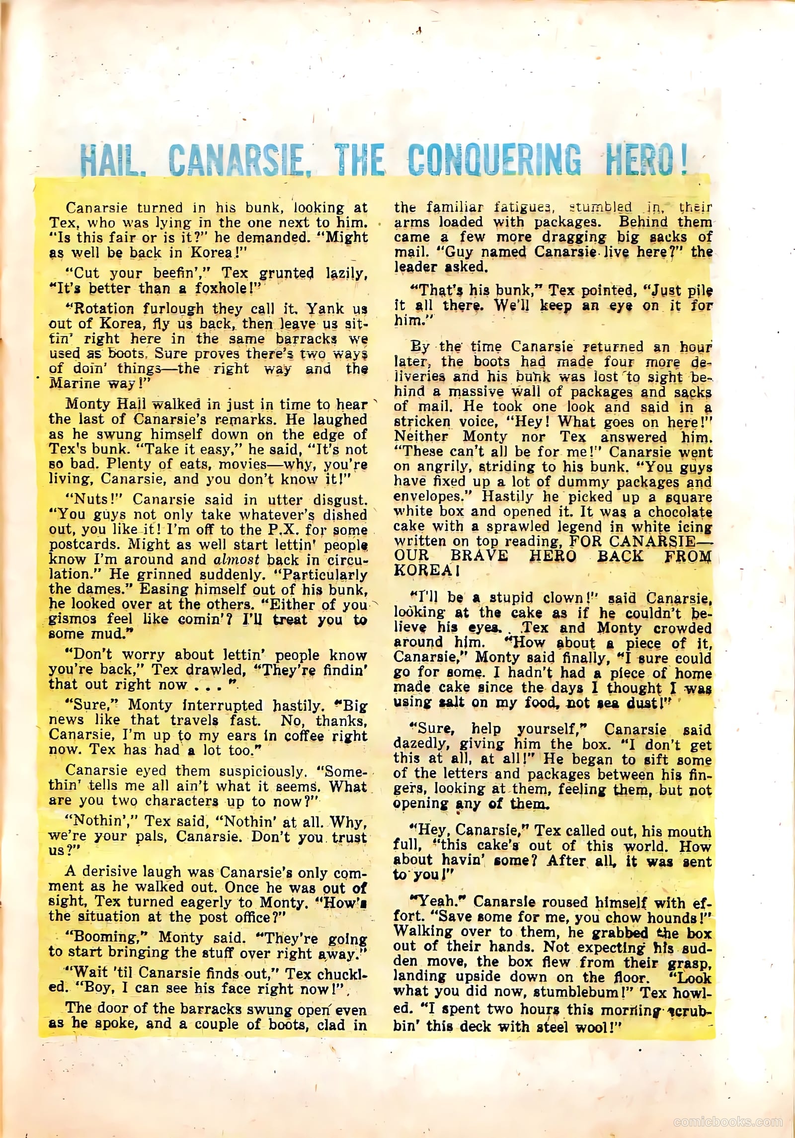 Monty Hall of the U.S. Marines #4 (1952) — page 29 of 36