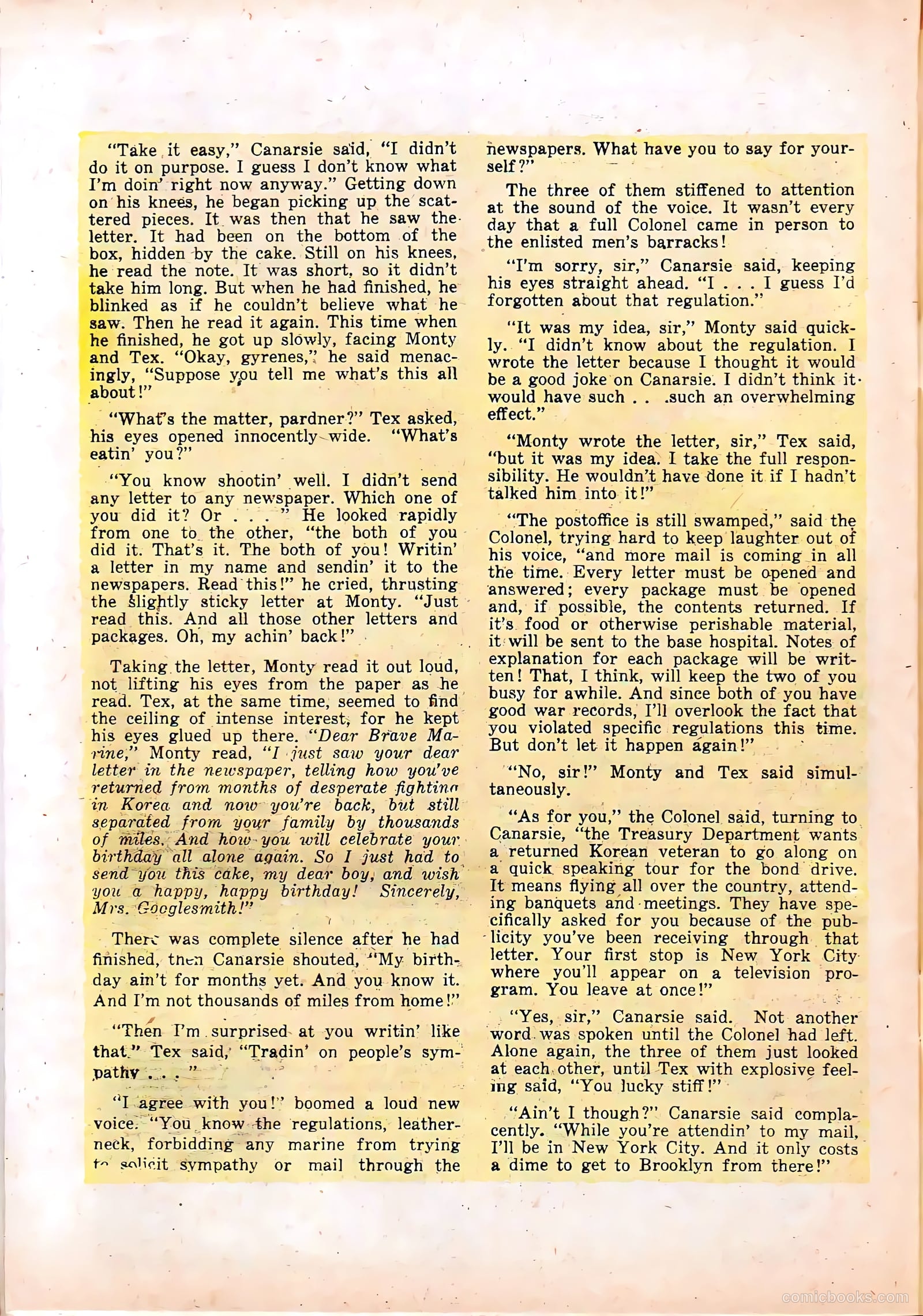 Monty Hall of the U.S. Marines #4 (1952) — page 30 of 36