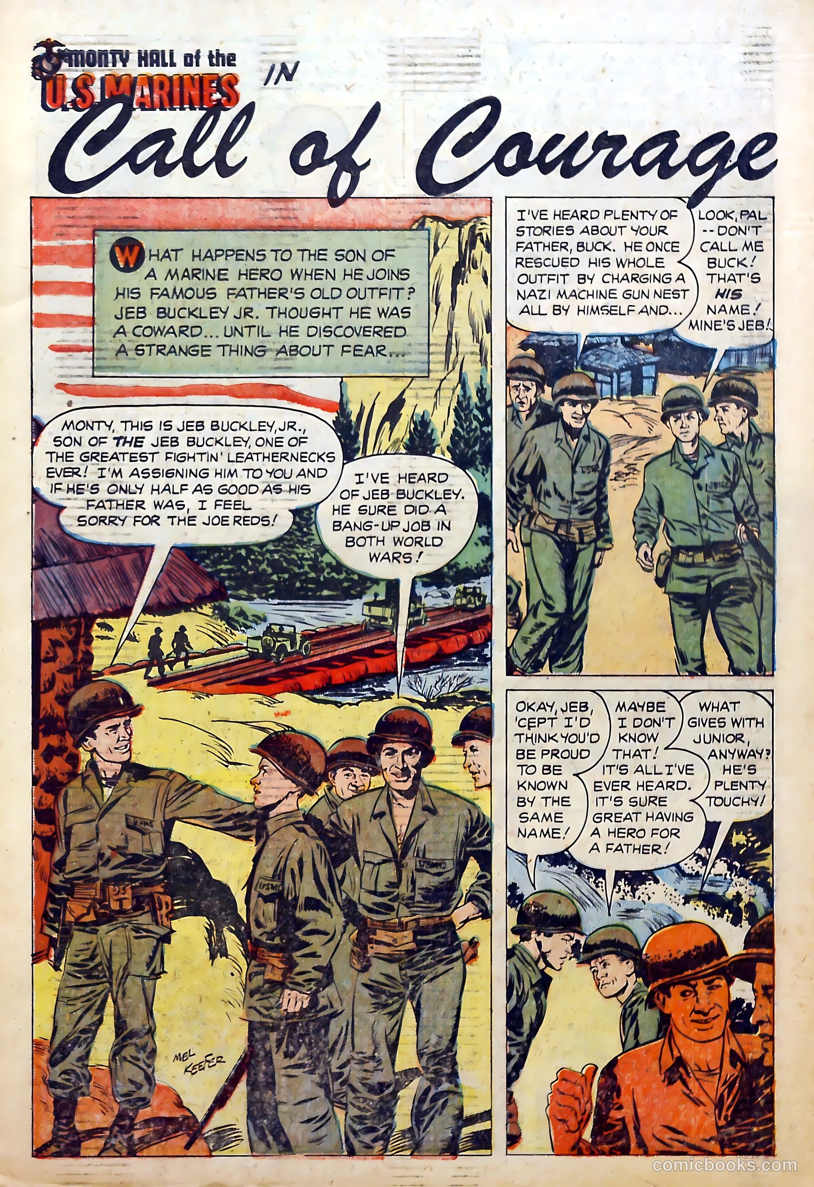 Monty Hall of the U.S. Marines #5 (1952) — page 3 of 36