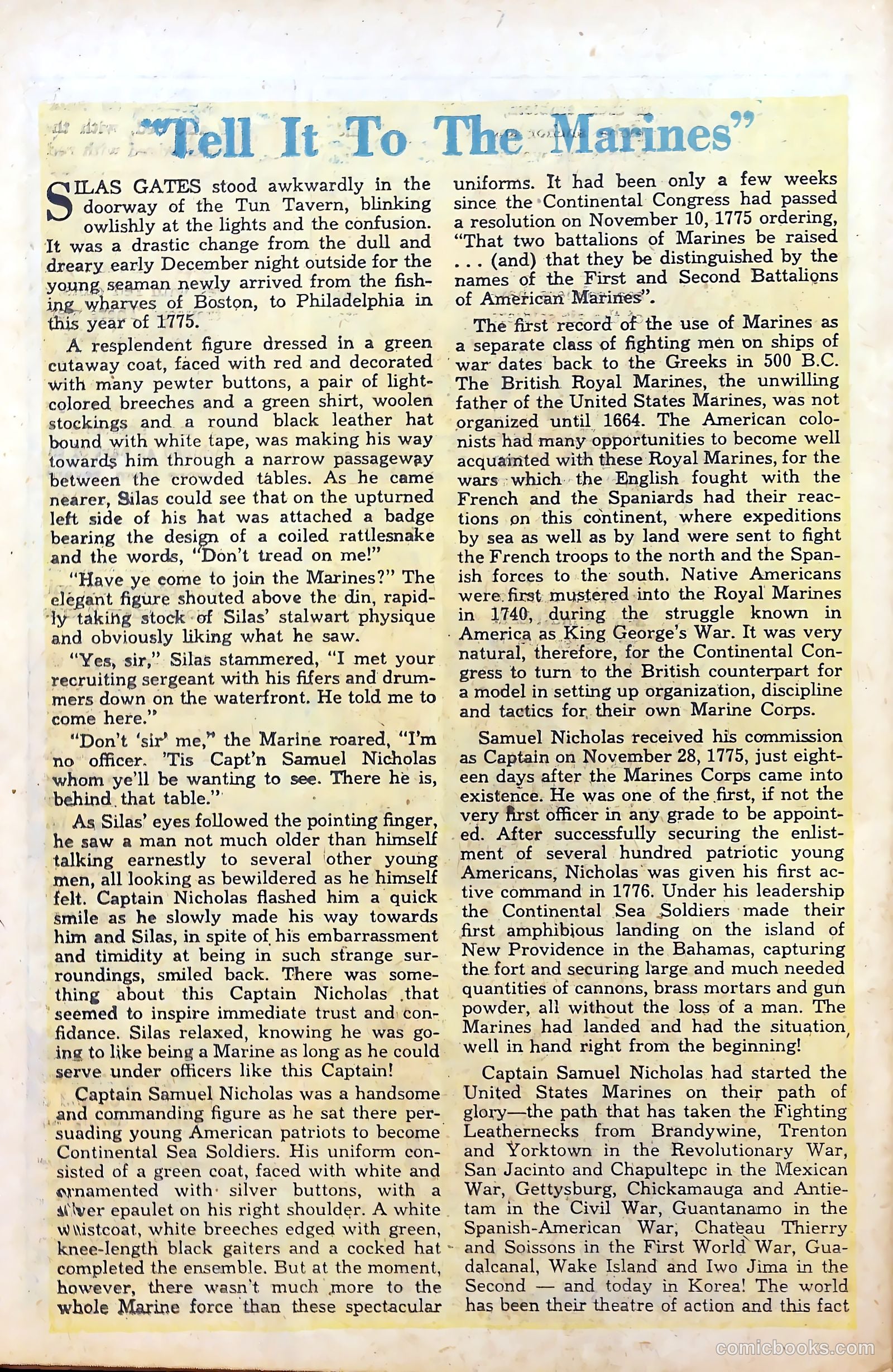 Monty Hall of the U.S. Marines #5 (1952) — page 26 of 36
