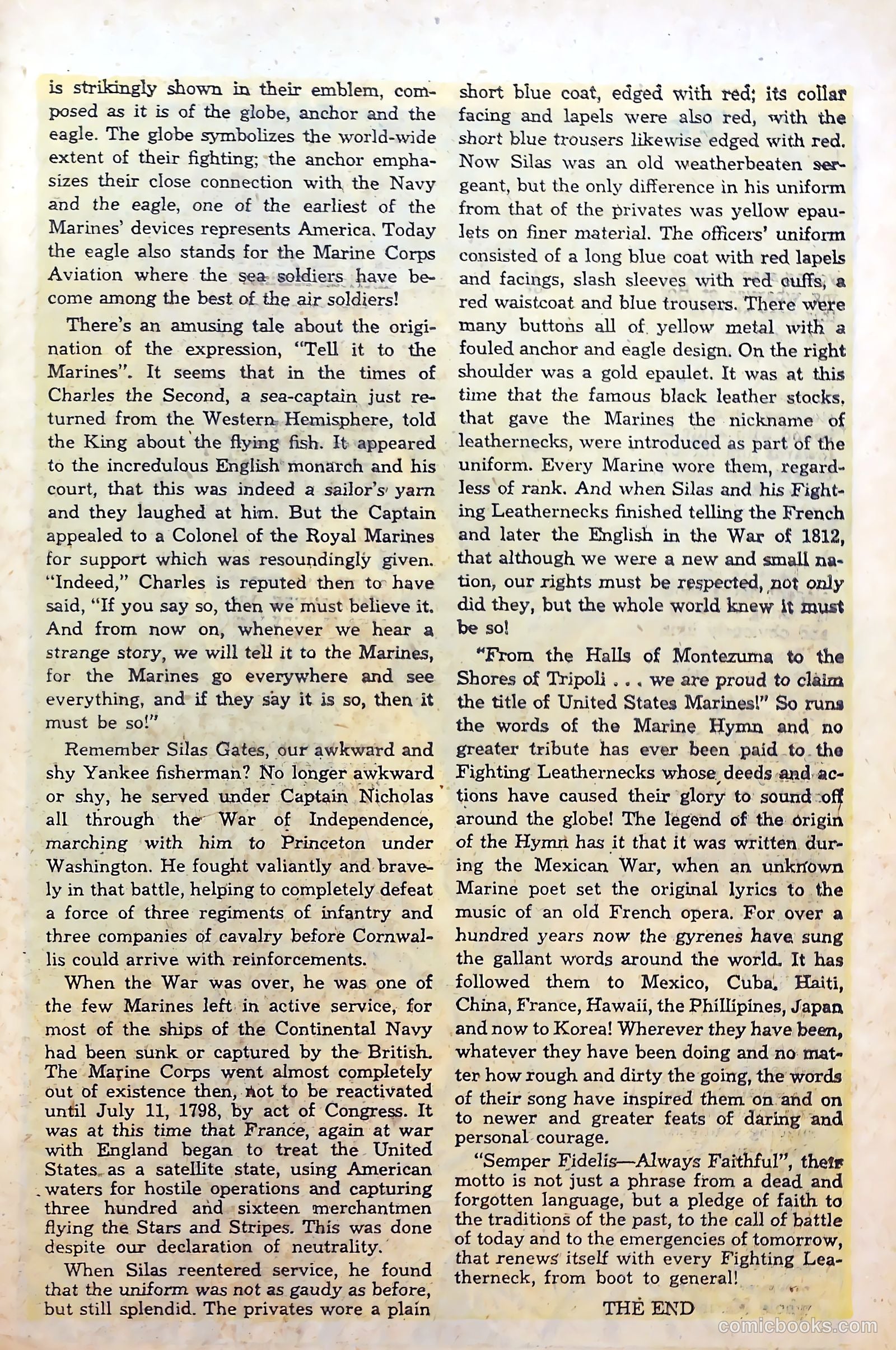Monty Hall of the U.S. Marines #5 (1952) — page 27 of 36