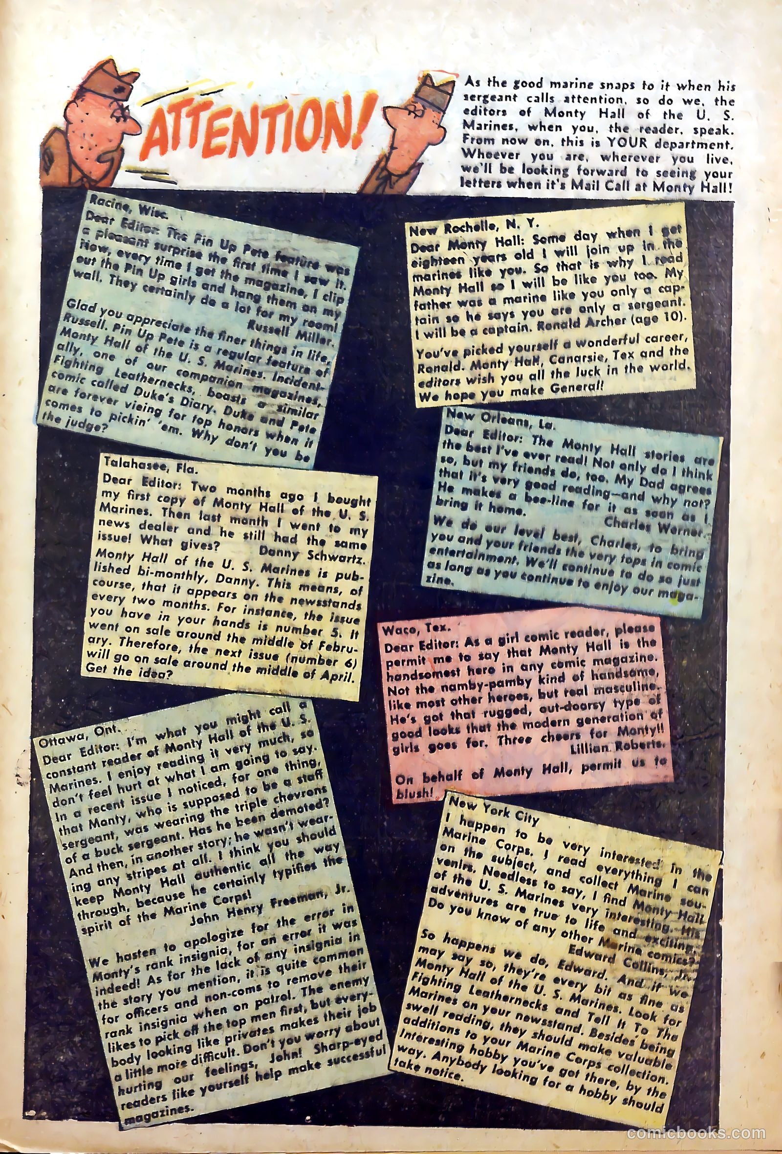Monty Hall of the U.S. Marines #5 (1952) — page 33 of 36