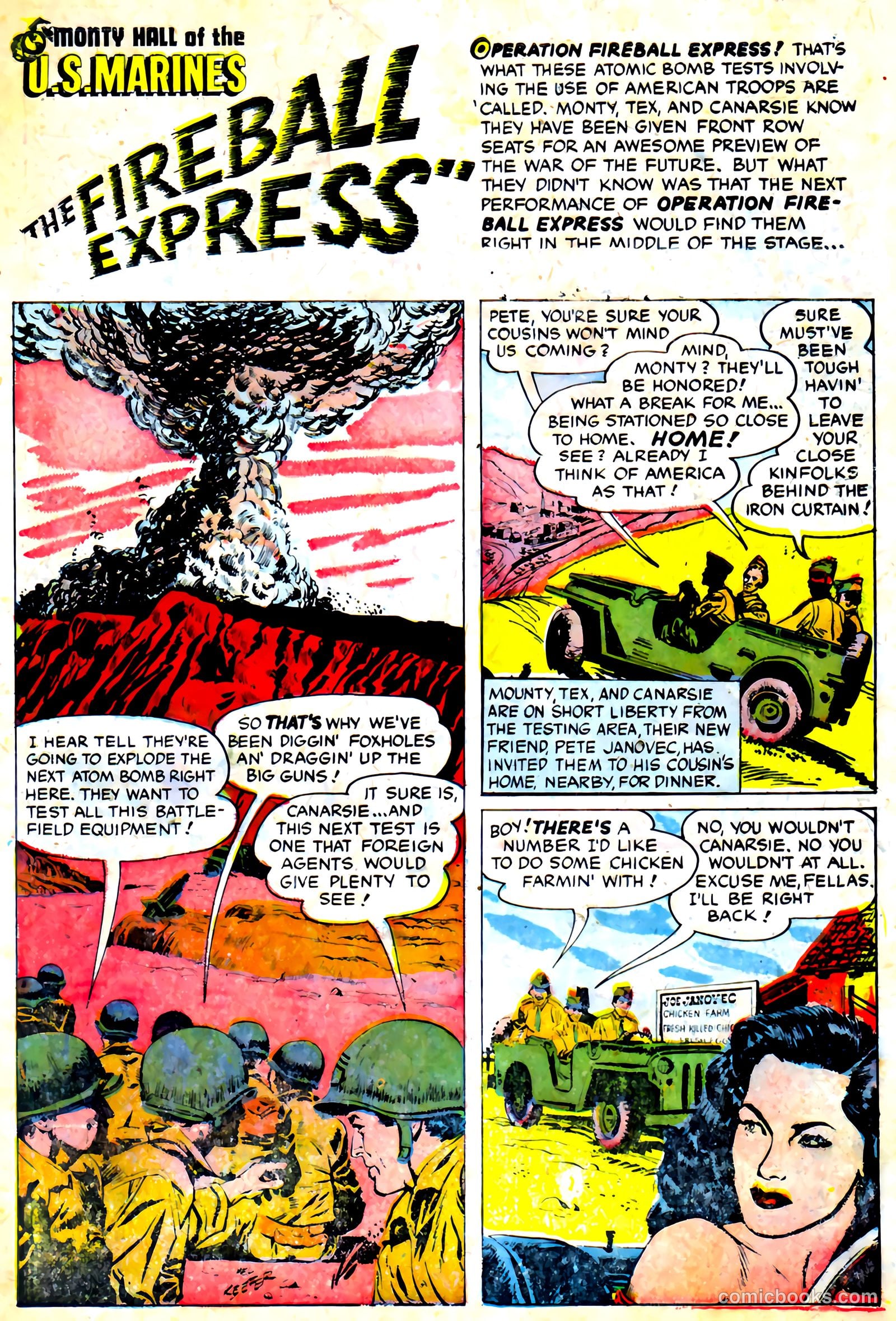 Monty Hall of the U.S. Marines #7 (1952) — page 3 of 36