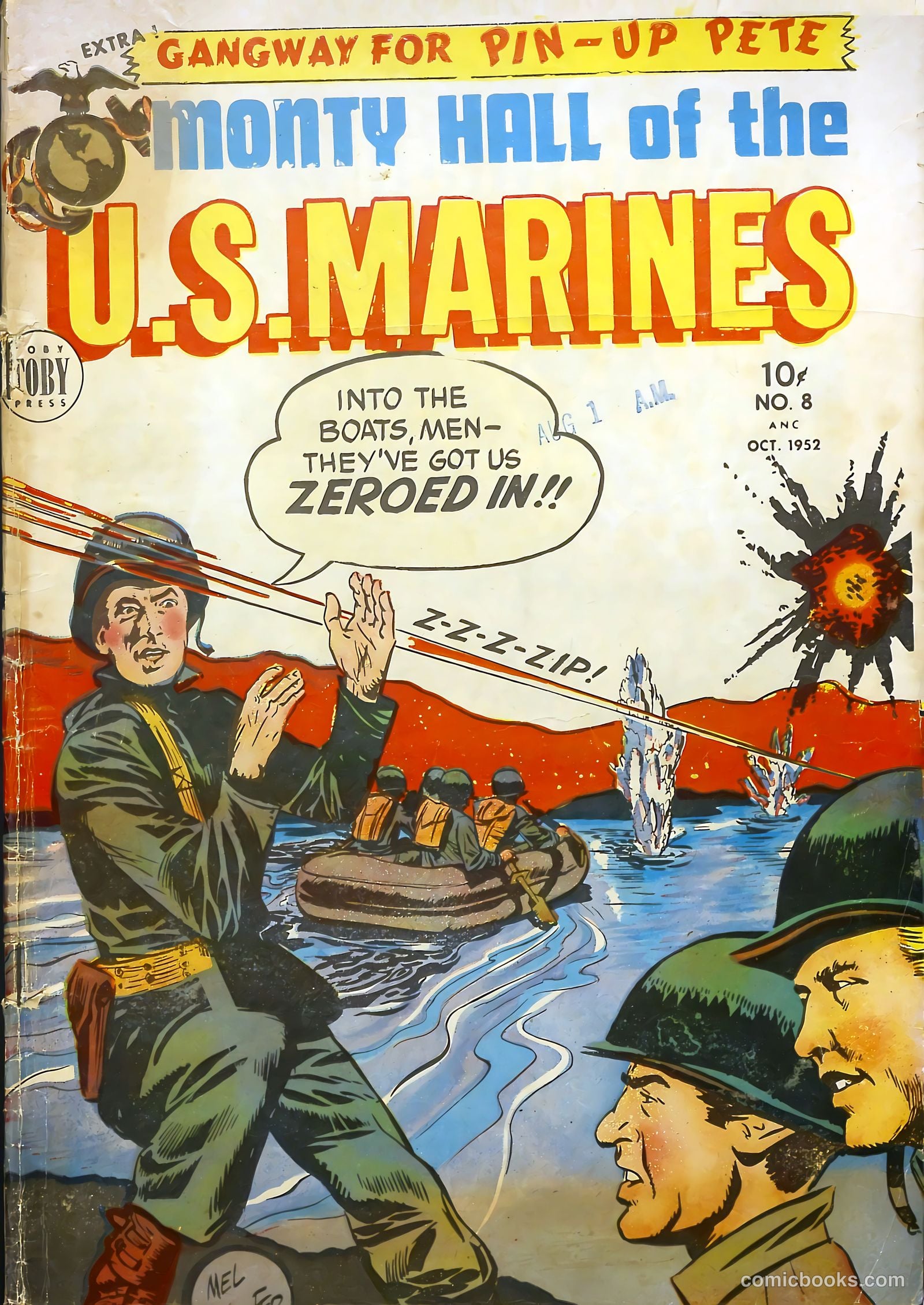 Monty Hall of the U.S. Marines #8 cover
