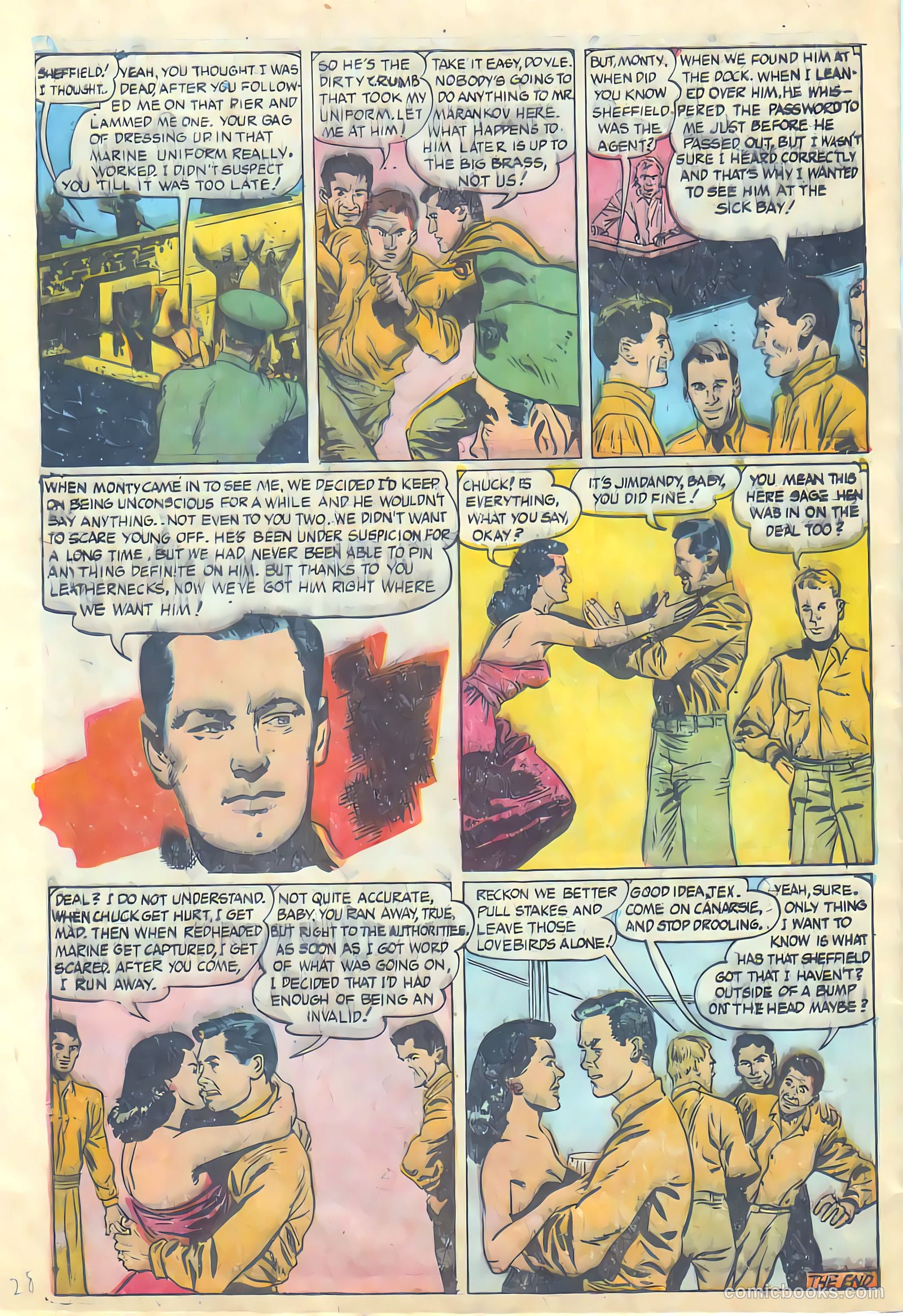 Monty Hall of the U.S. Marines #9 (1952) — page 28 of 37