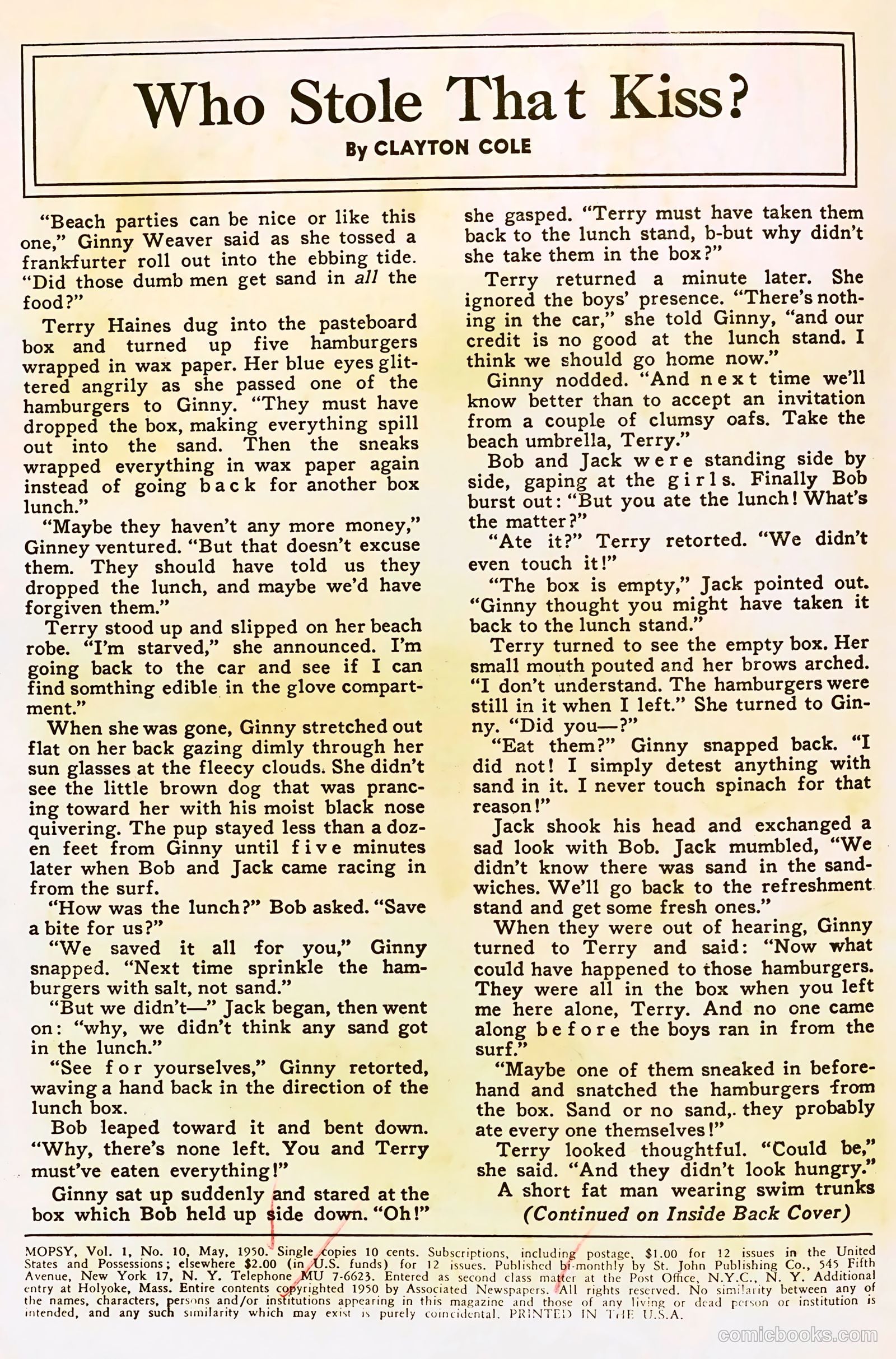 Mopsy #10 (1950) — page 2 of 36