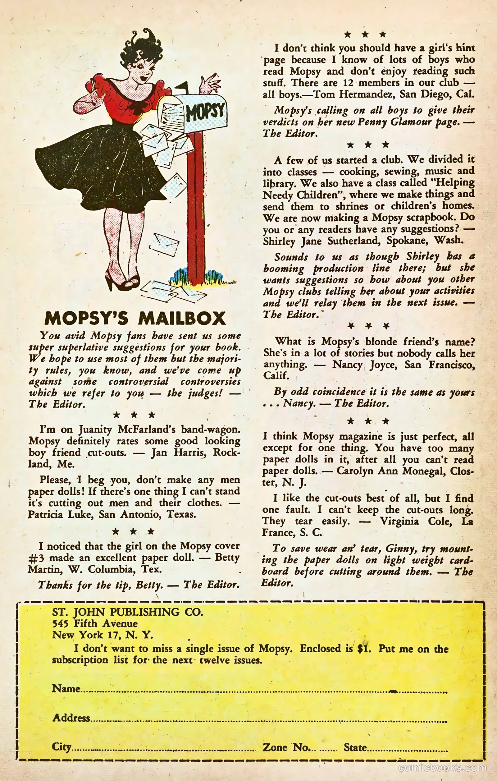 Mopsy #5 (1949) — page 30 of 36