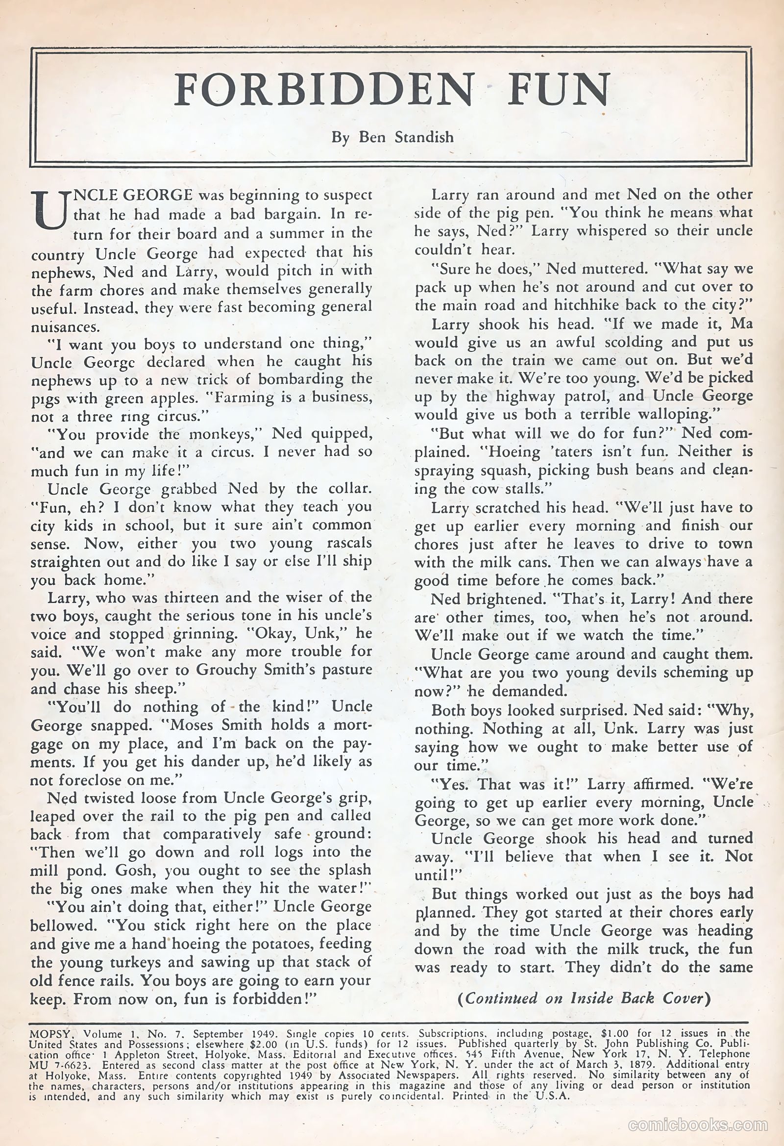Mopsy #7 (1949) — page 2 of 36