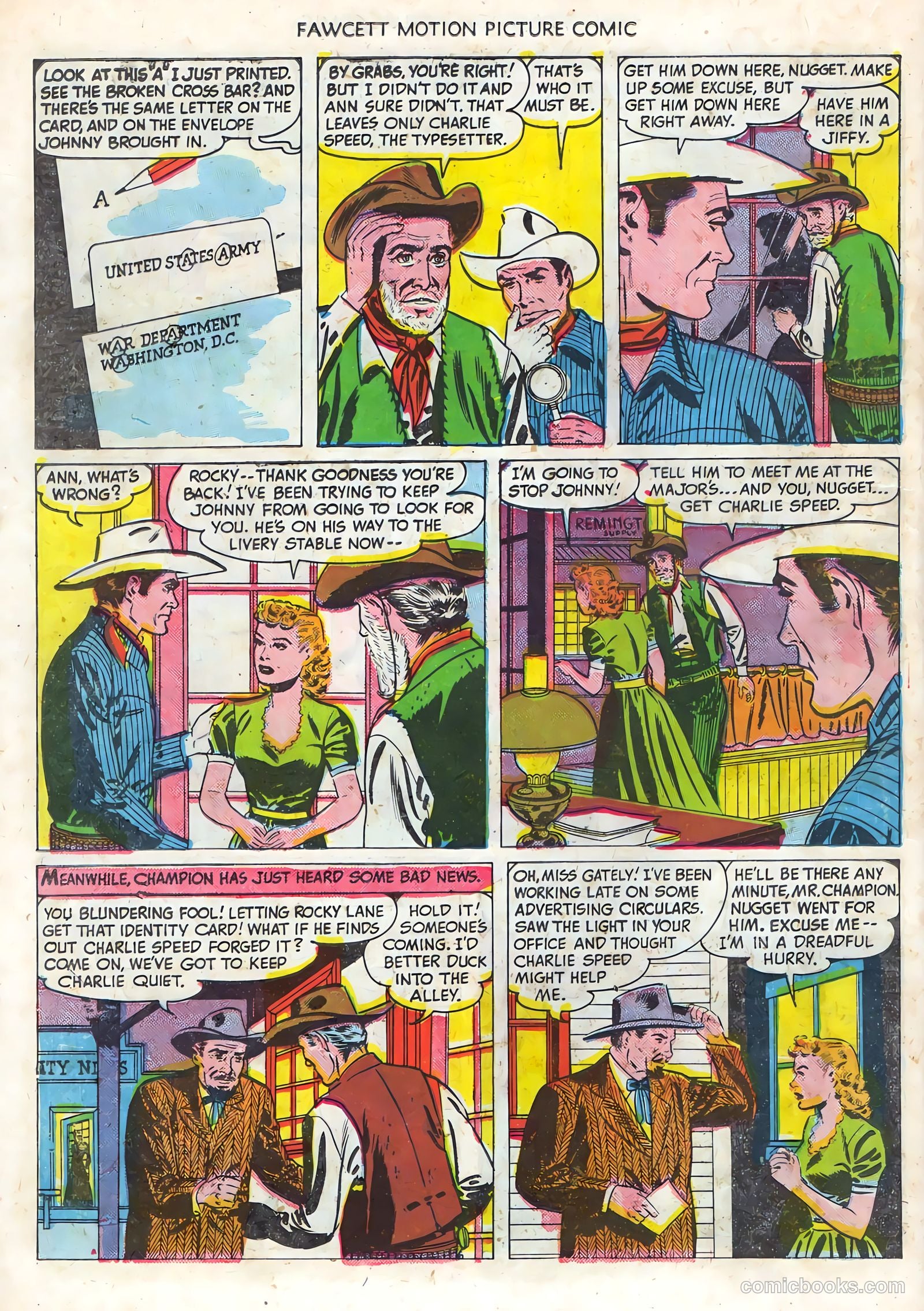 Motion Picture Comics #102 (1951) — page 22 of 36