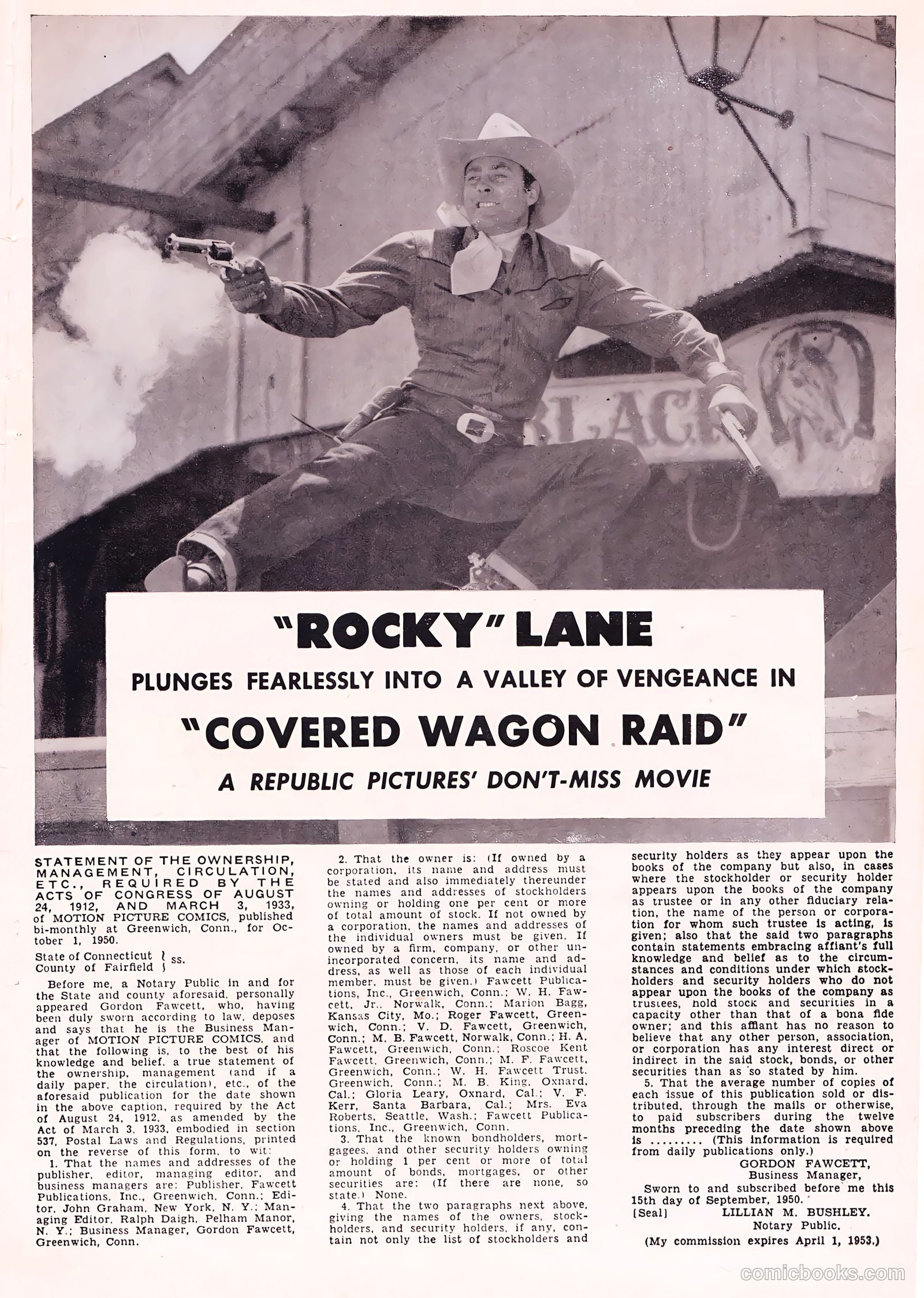 Motion Picture Comics #103 (1951) — page 35 of 36