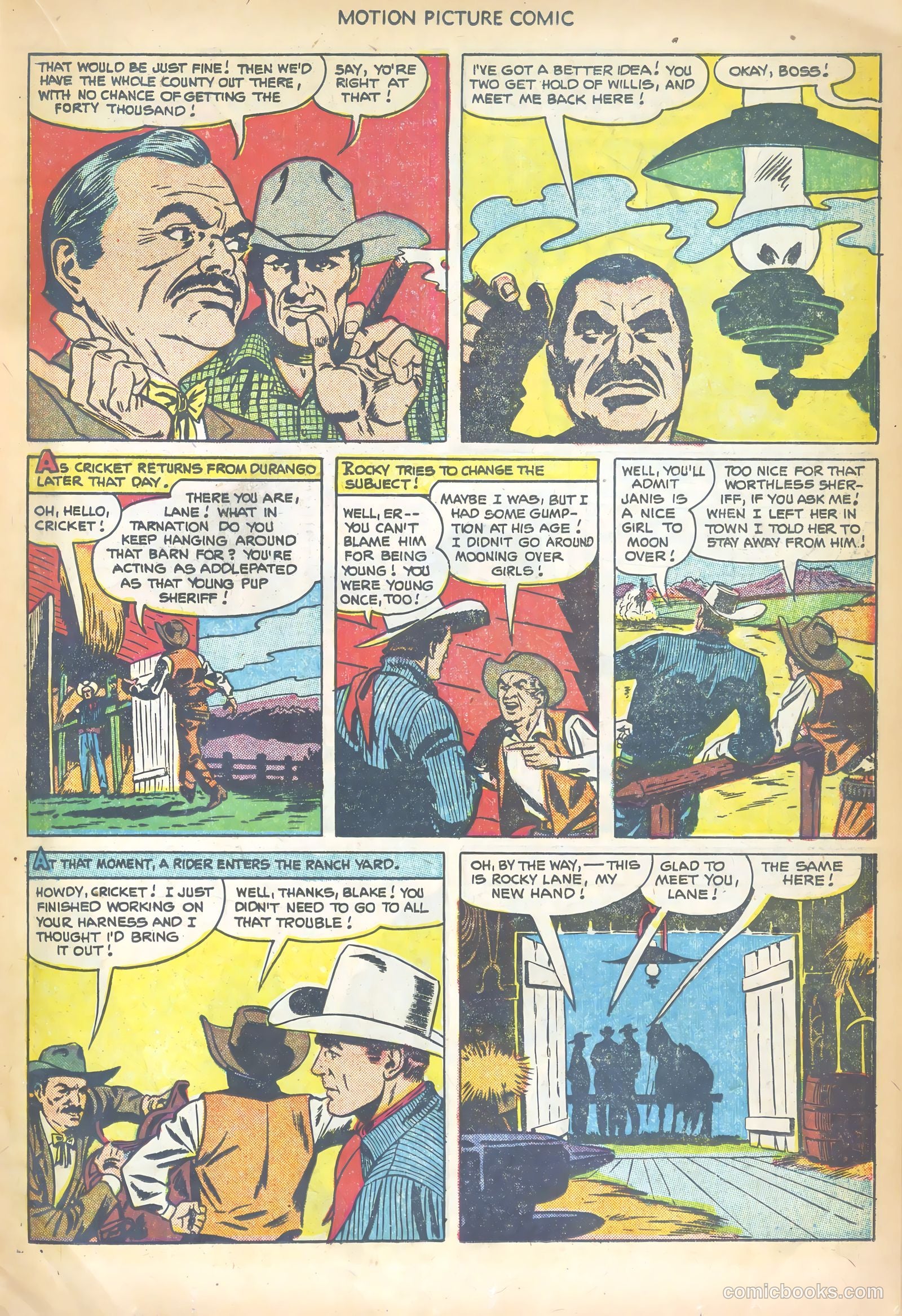 Motion Picture Comics #109 (1952) — page 19 of 36