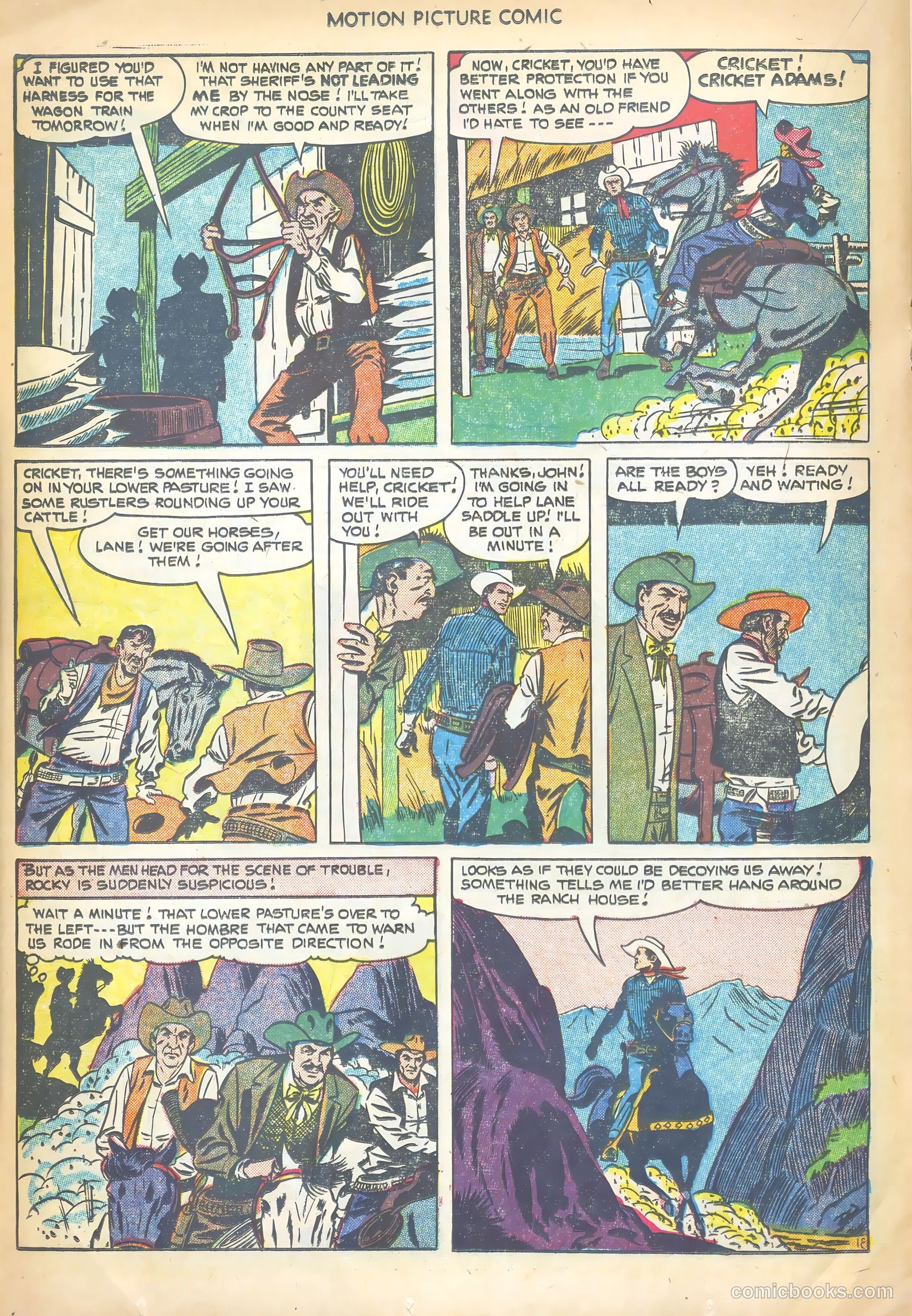 Motion Picture Comics #109 (1952) — page 20 of 36