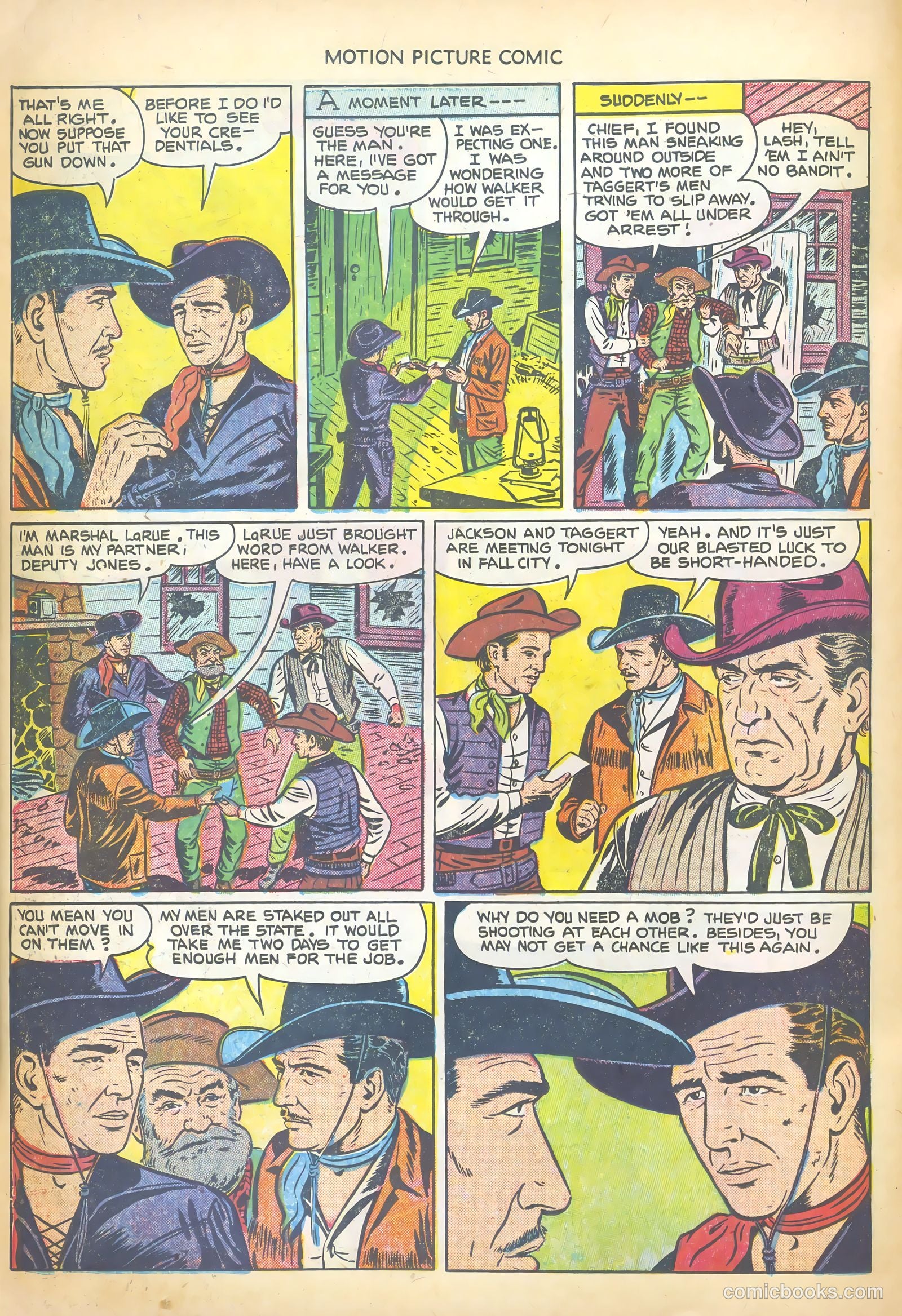 Motion Picture Comics #111 (1952) — page 22 of 36