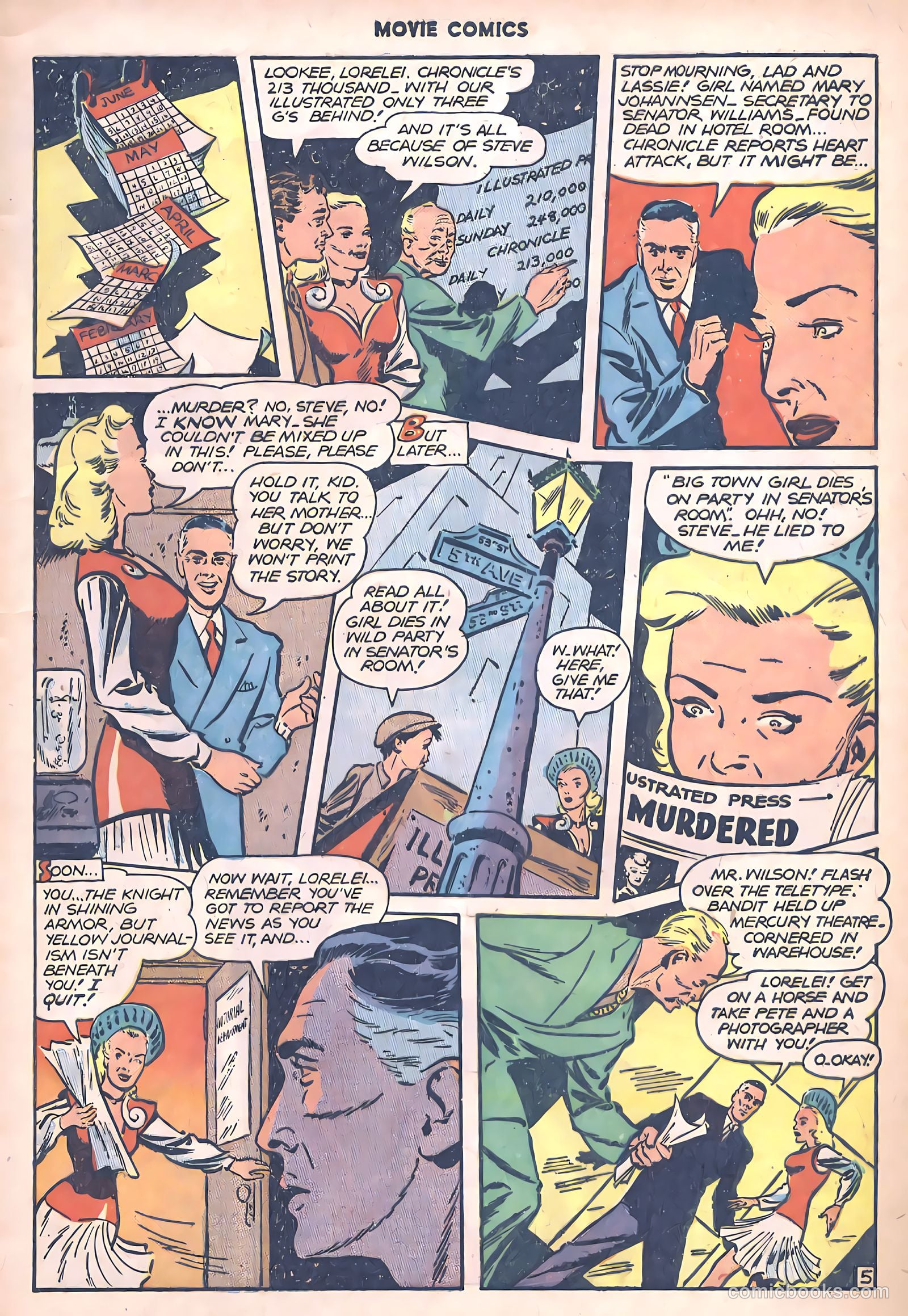 Movie Comics #1 (1946) — page 7 of 52