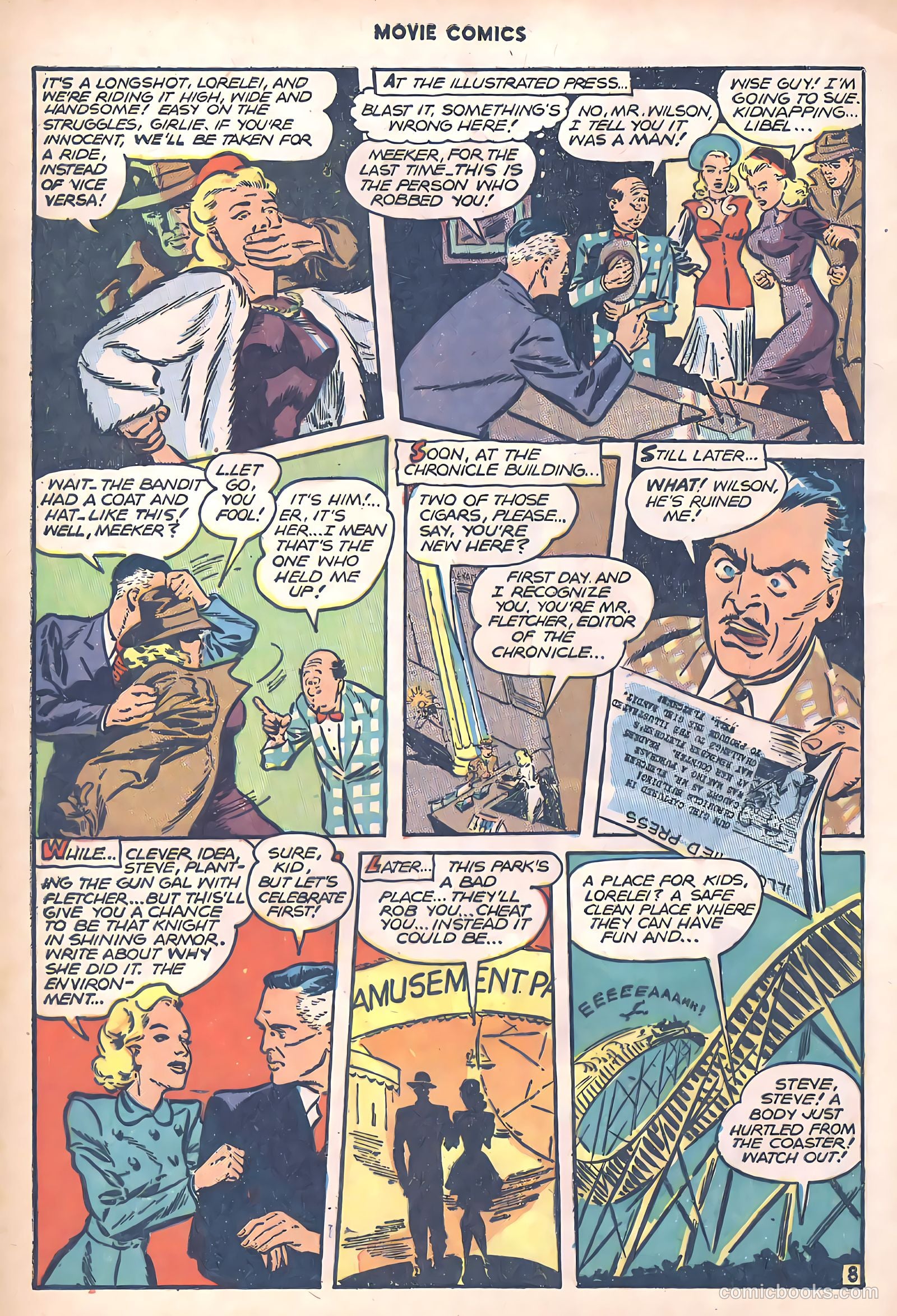 Movie Comics #1 (1946) — page 10 of 52