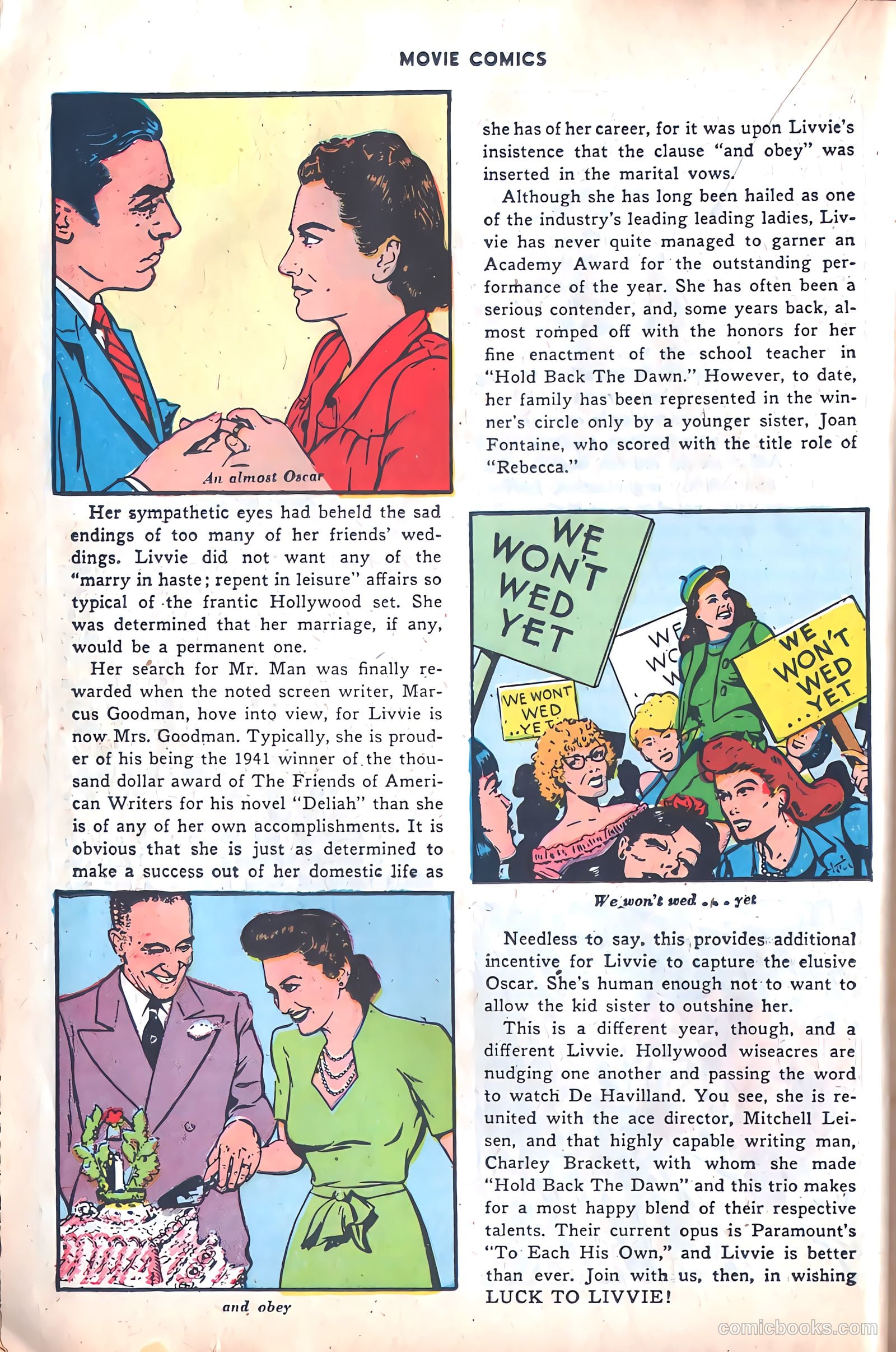 Movie Comics #2 (1947) — page 30 of 52