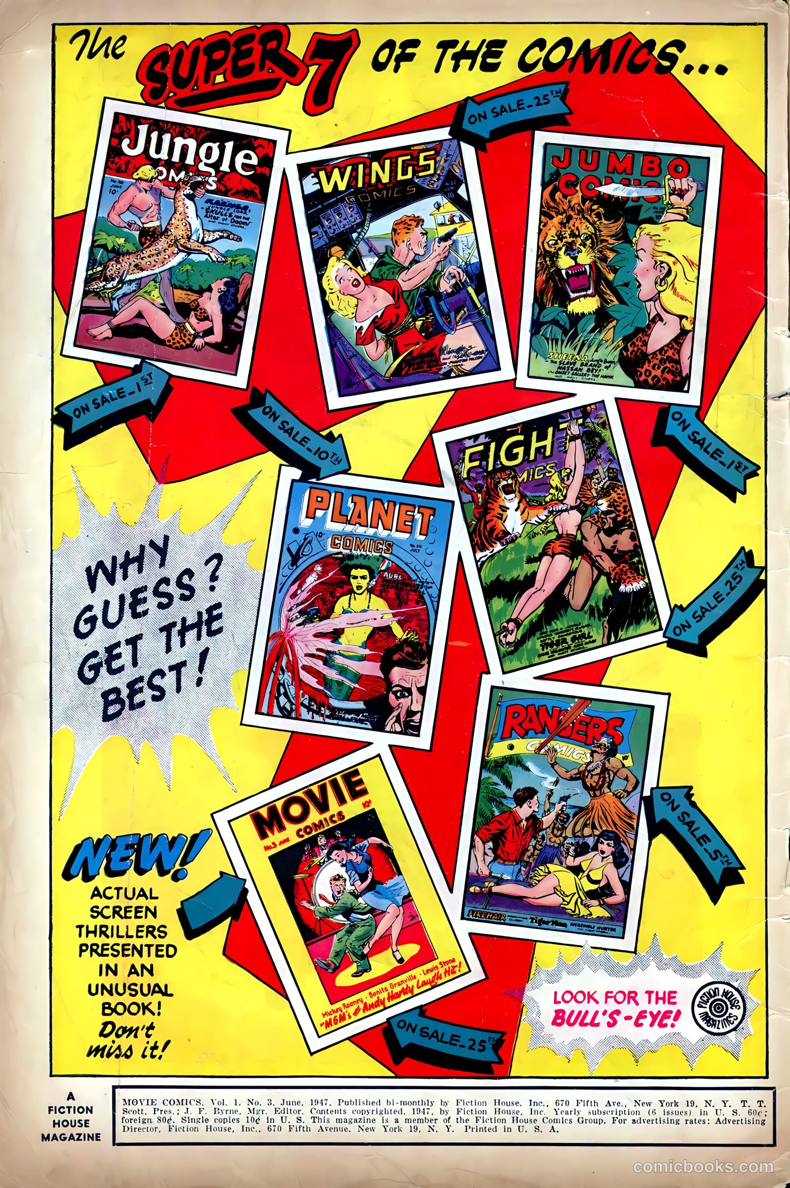 Movie Comics #3 (1947) — page 3 of 53