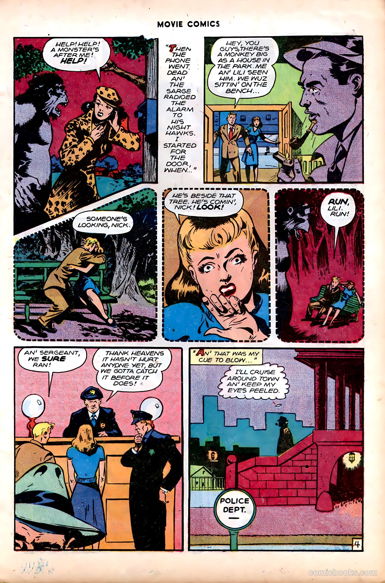 Movie Comics #3 (1947) — page 20 of 53