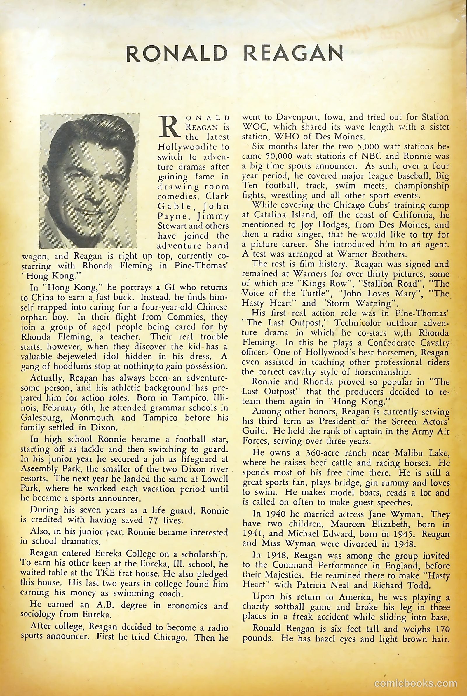 Movie Love #13 (1952) — page 36 of 37