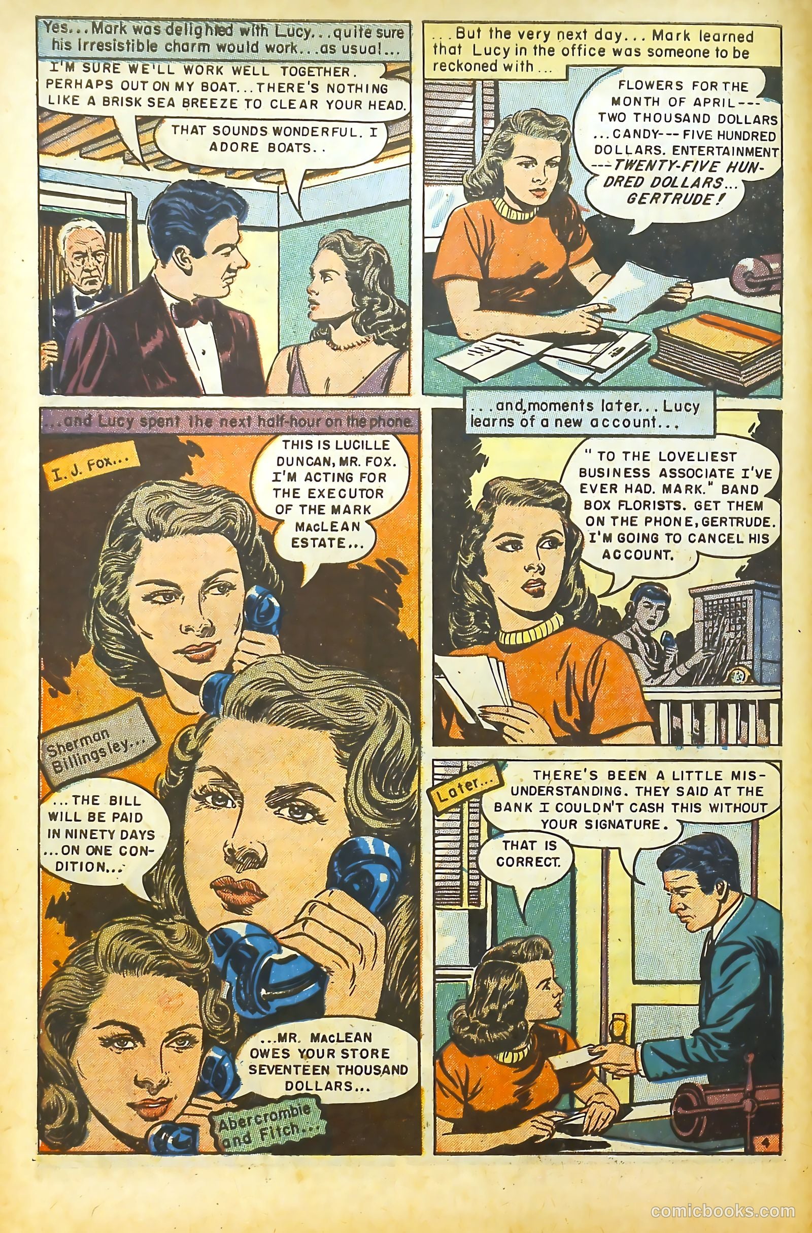 Movie Love #14 (1952) — page 7 of 37