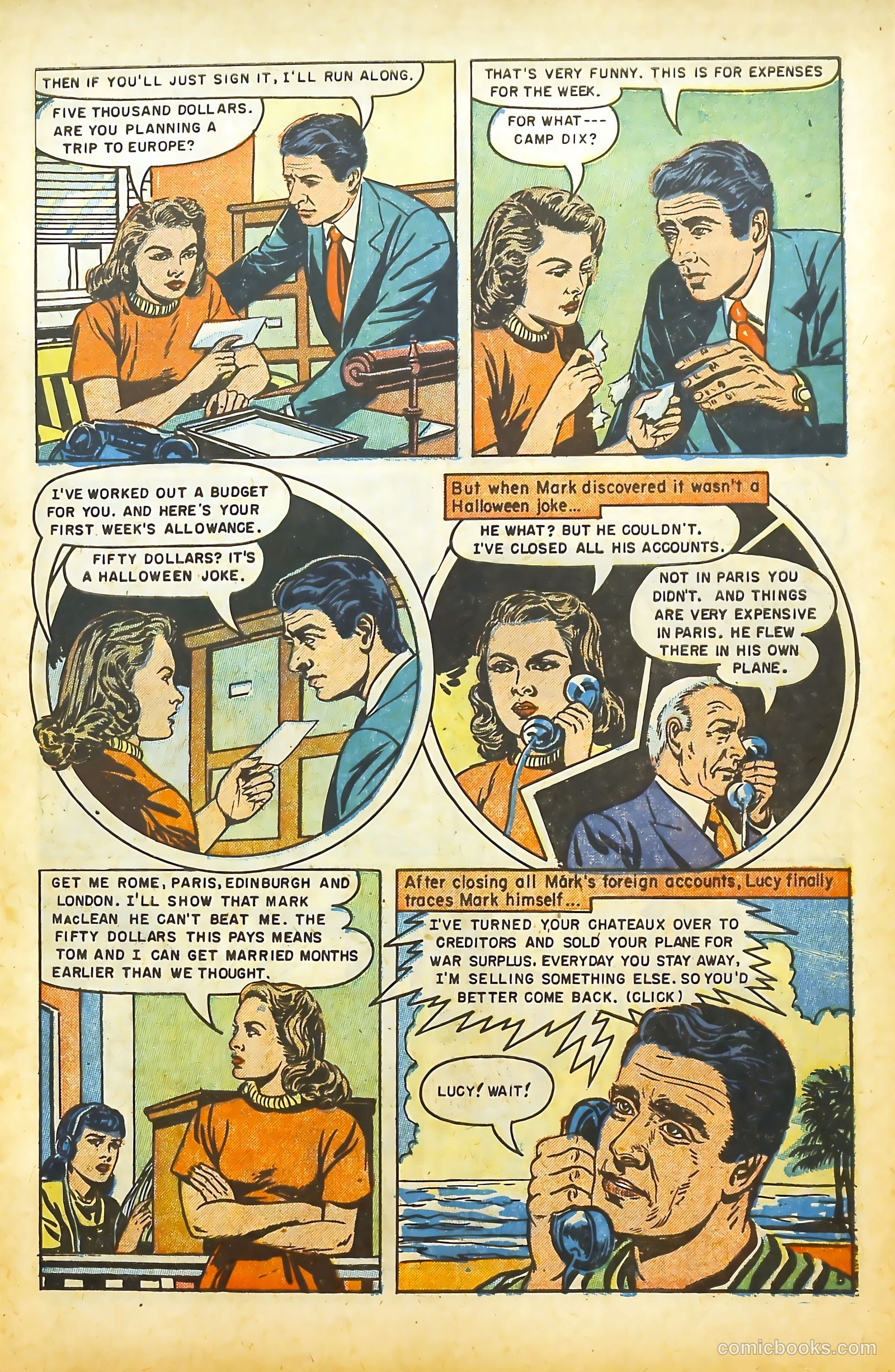 Movie Love #14 (1952) — page 8 of 37