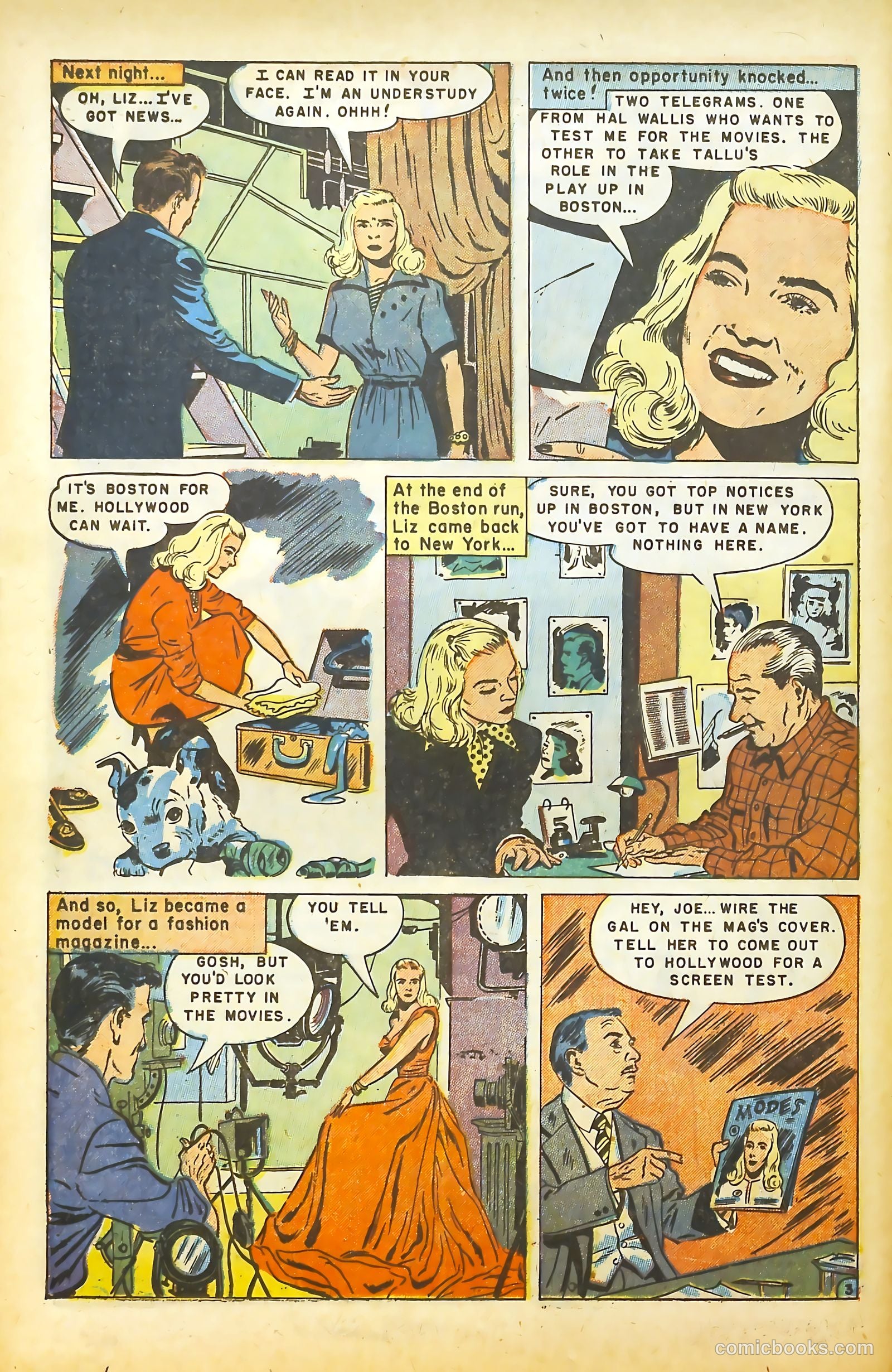 Movie Love #14 (1952) — page 17 of 37