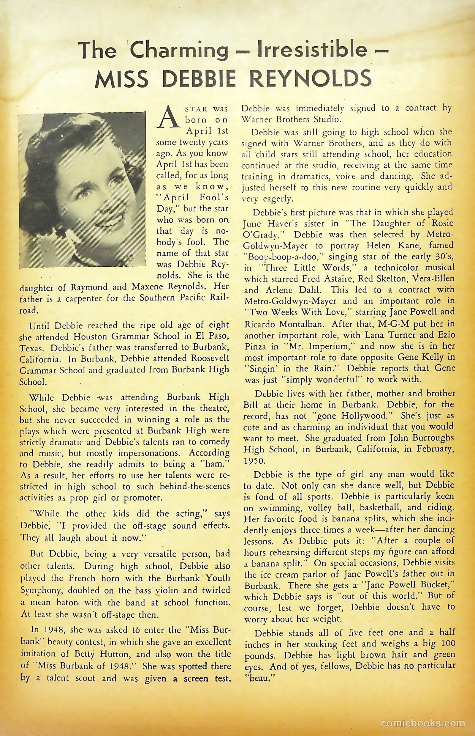 Movie Love #14 (1952) — page 36 of 37