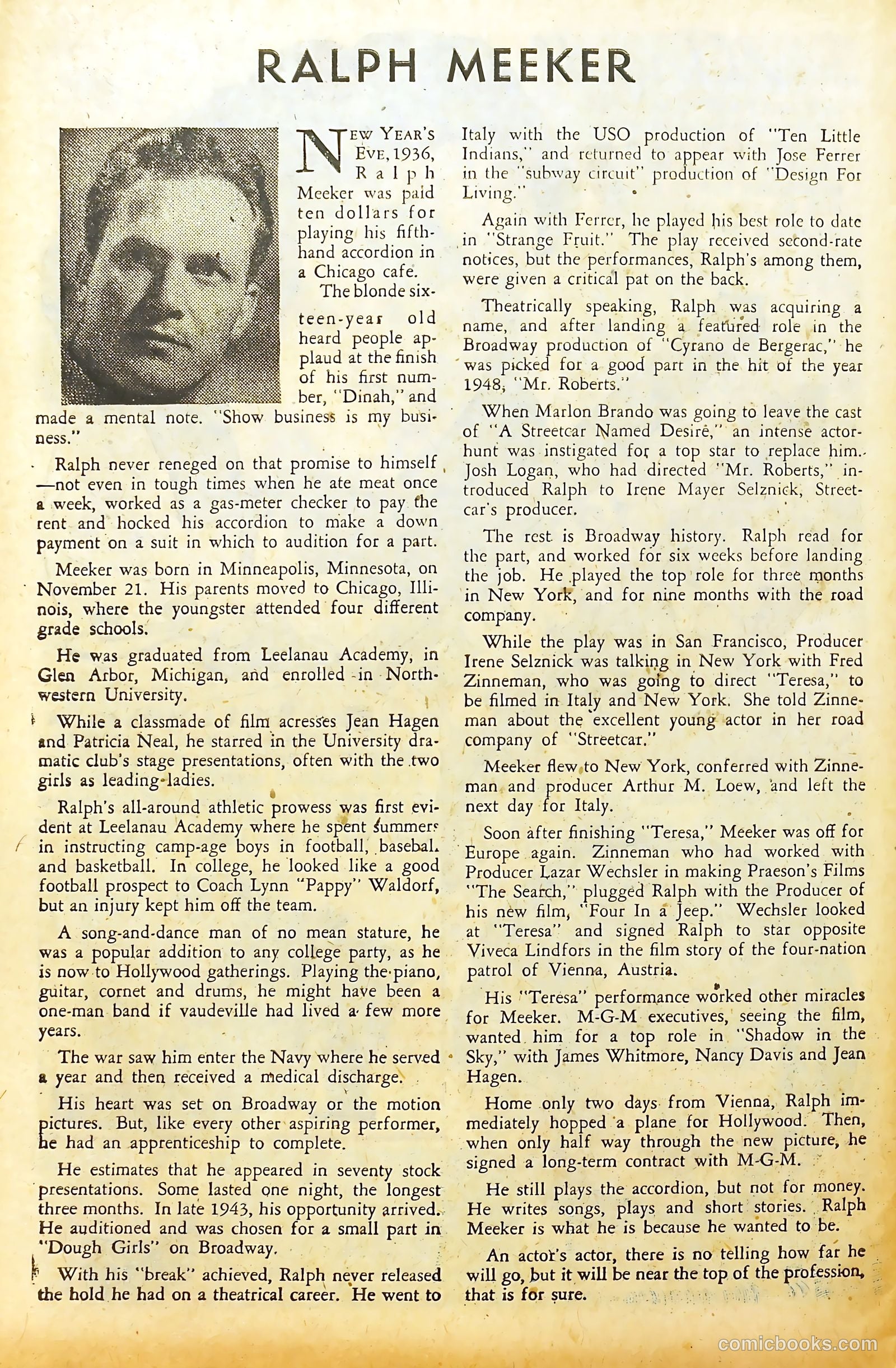 Movie Love #17 (1952) — page 30 of 36
