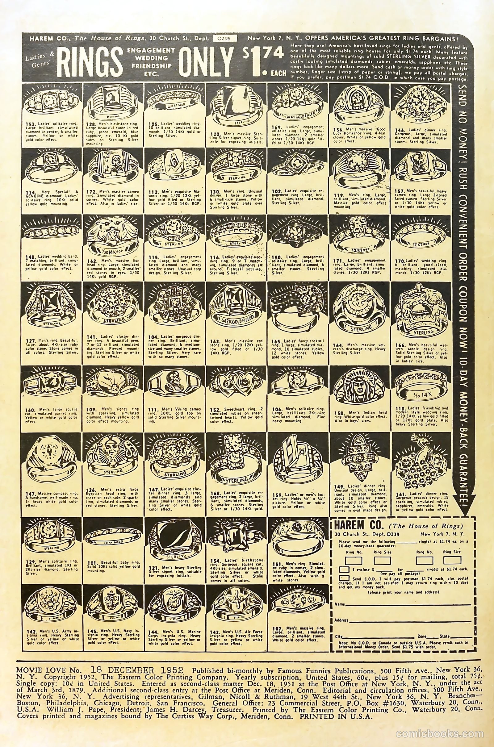 Movie Love #18 (1952) — page 2 of 36